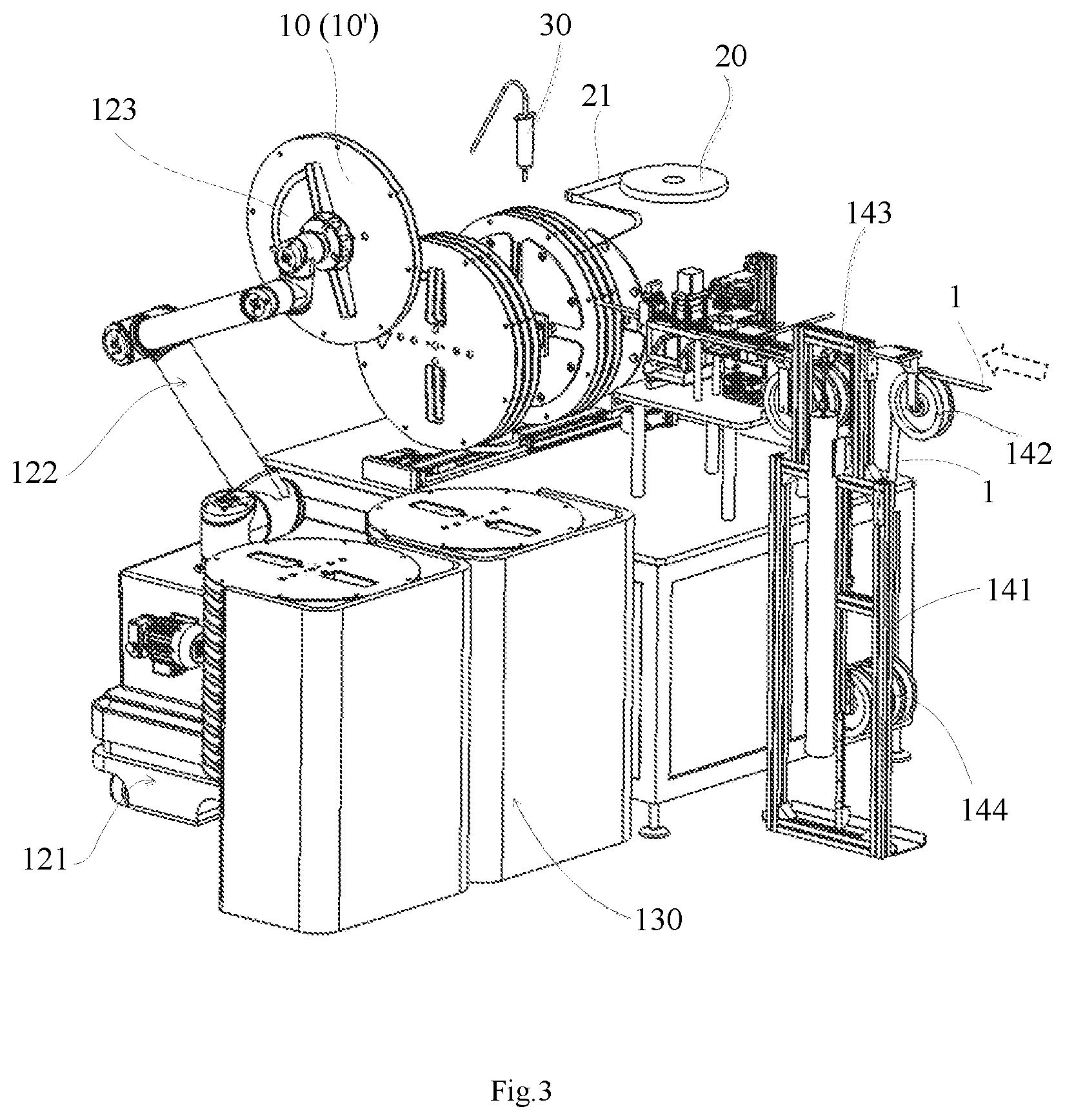 Patent US12139357 Figure 3 – Material strip processing system