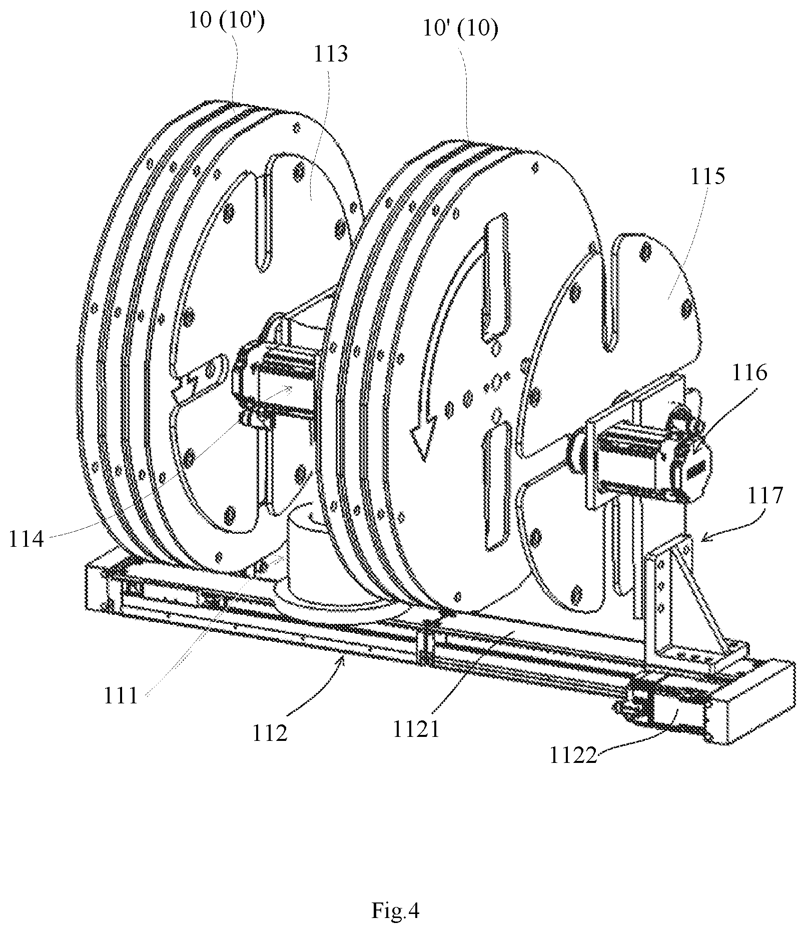 Patent US12139357 Figure 4 – Material strip processing system