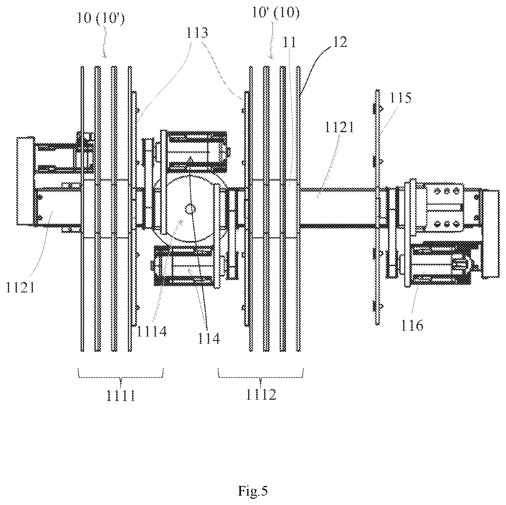 Patent US12139357 Figure 5 – Material strip processing system