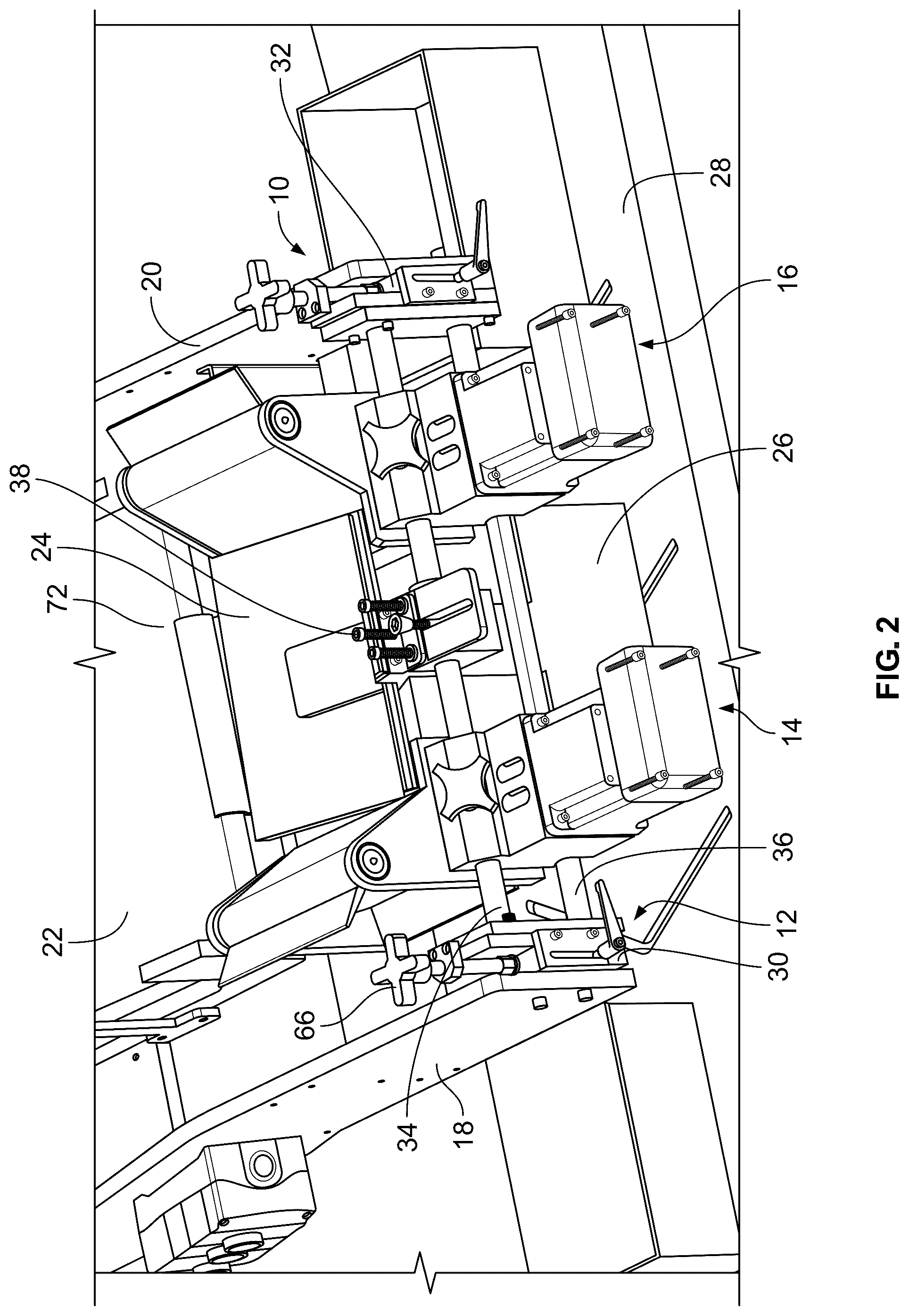 Patent US12139359 Figure 2 – Fin belt dump gate system and method