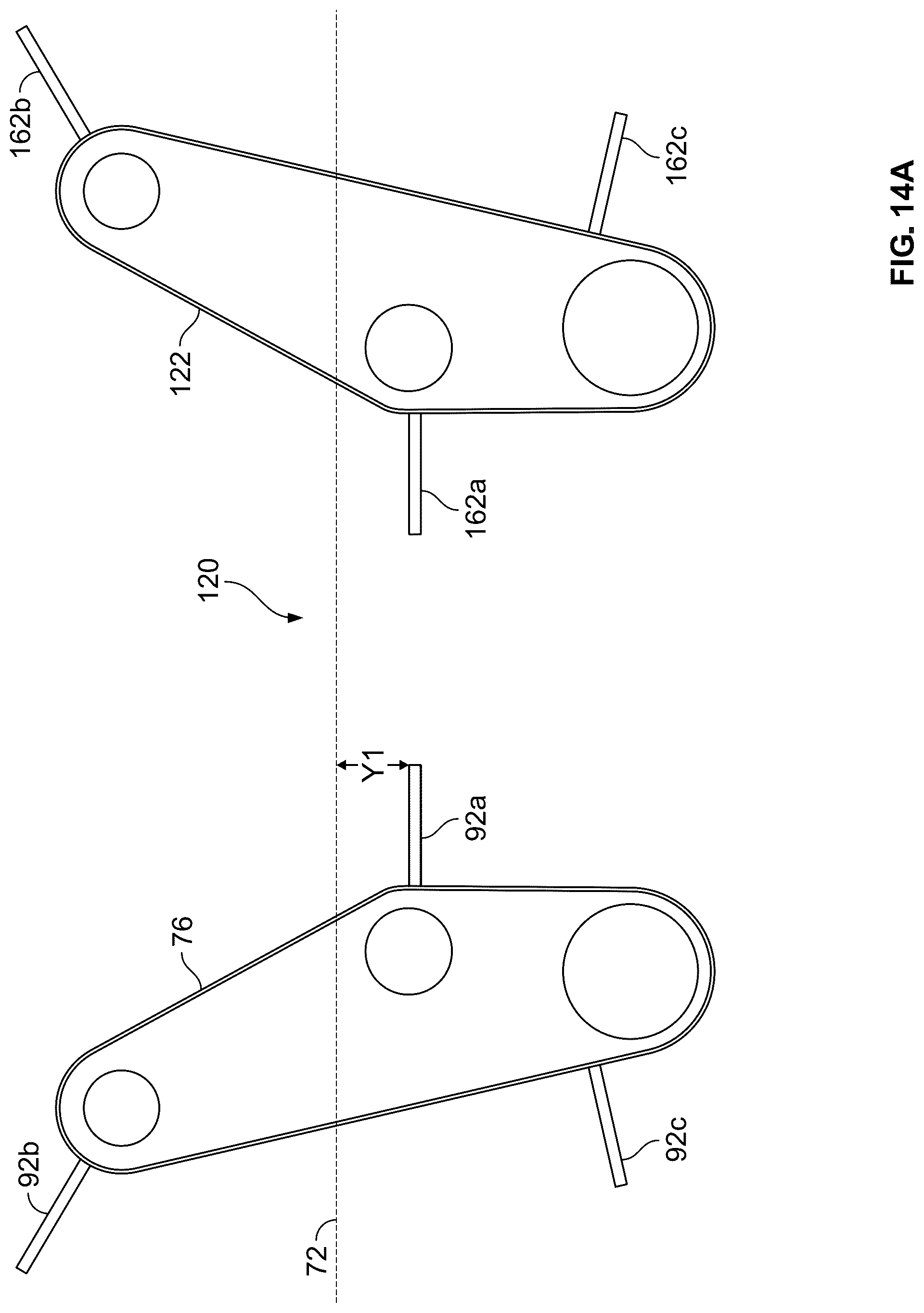 Patent US12139359 Figure 18 – Fin belt dump gate system and method