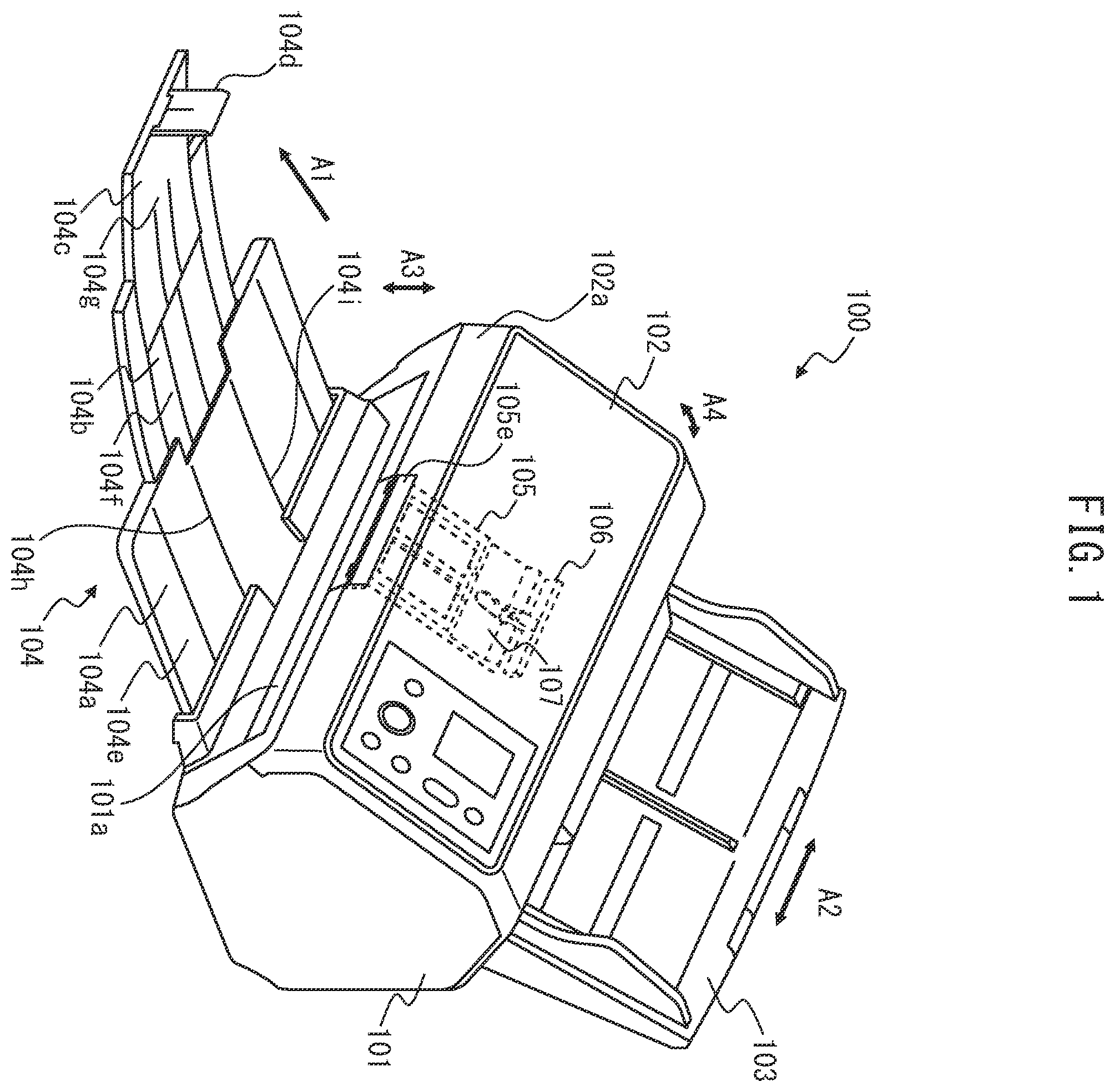 Patent US12139363 — Medium ejecting apparatus including medium regulating member provided so as to swing and pivot — Figure 1