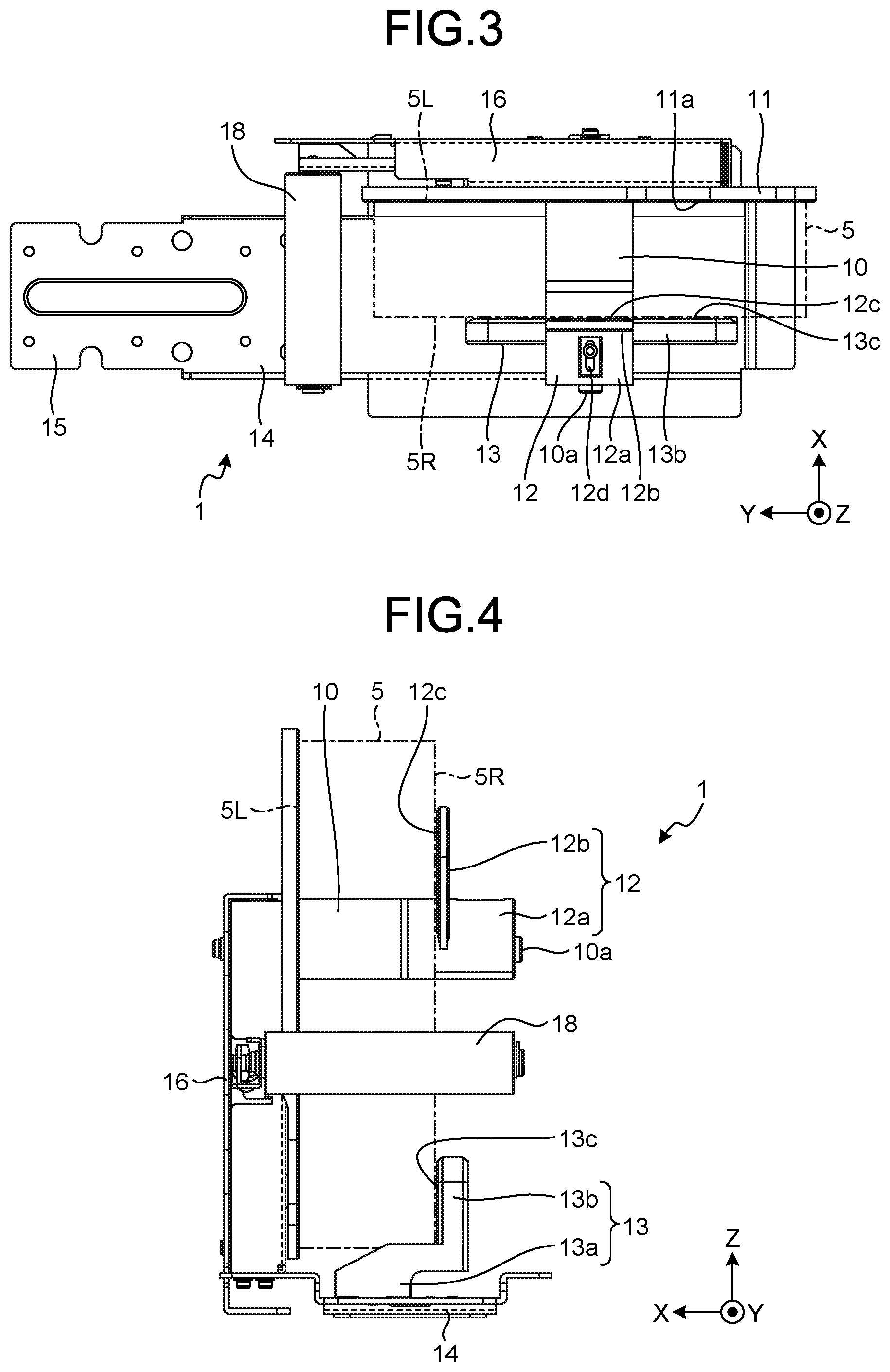 Patent US12139365 Figure 3 – Roll support device