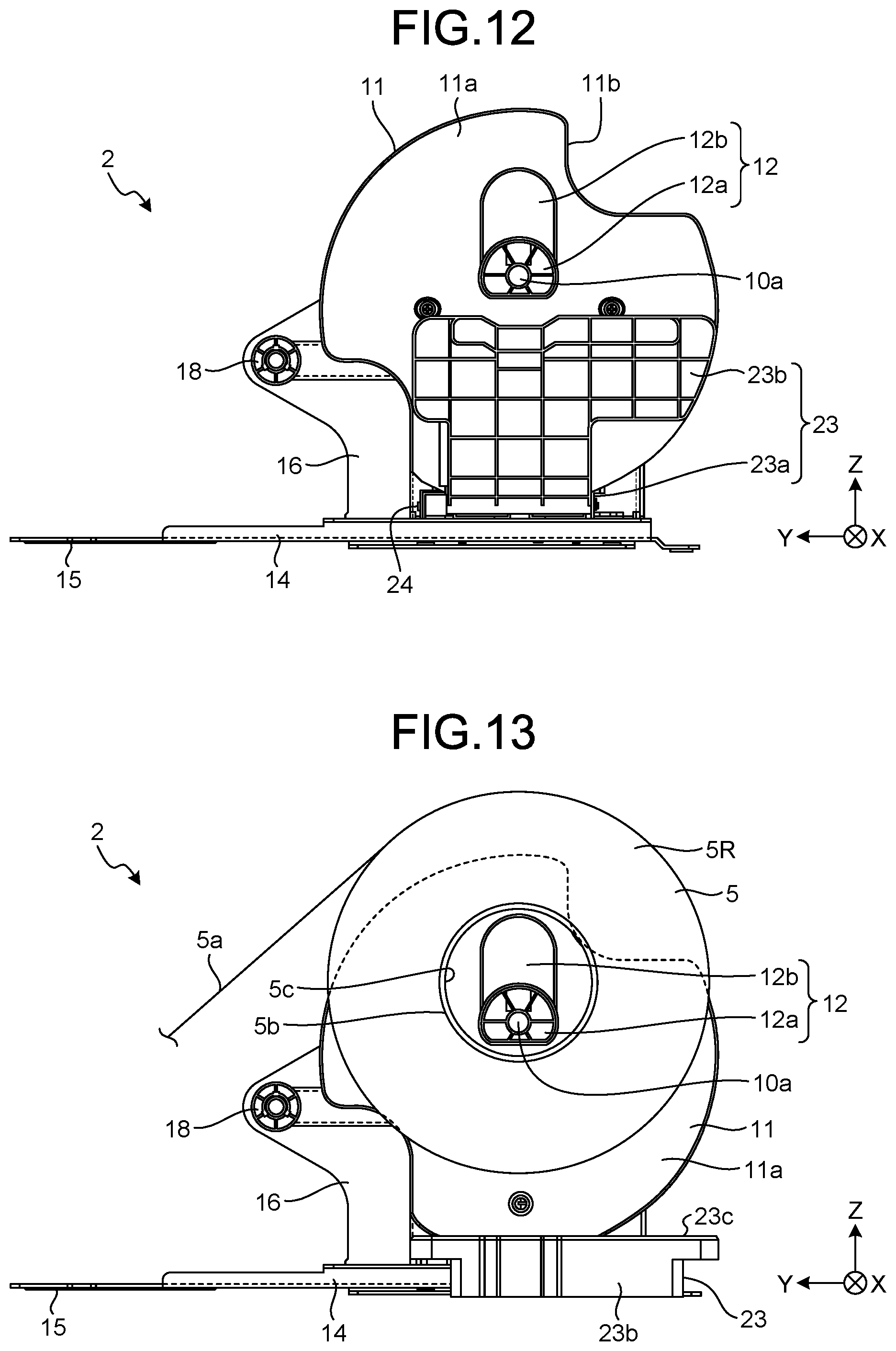 Patent US12139365 Figure 9 – Roll support device