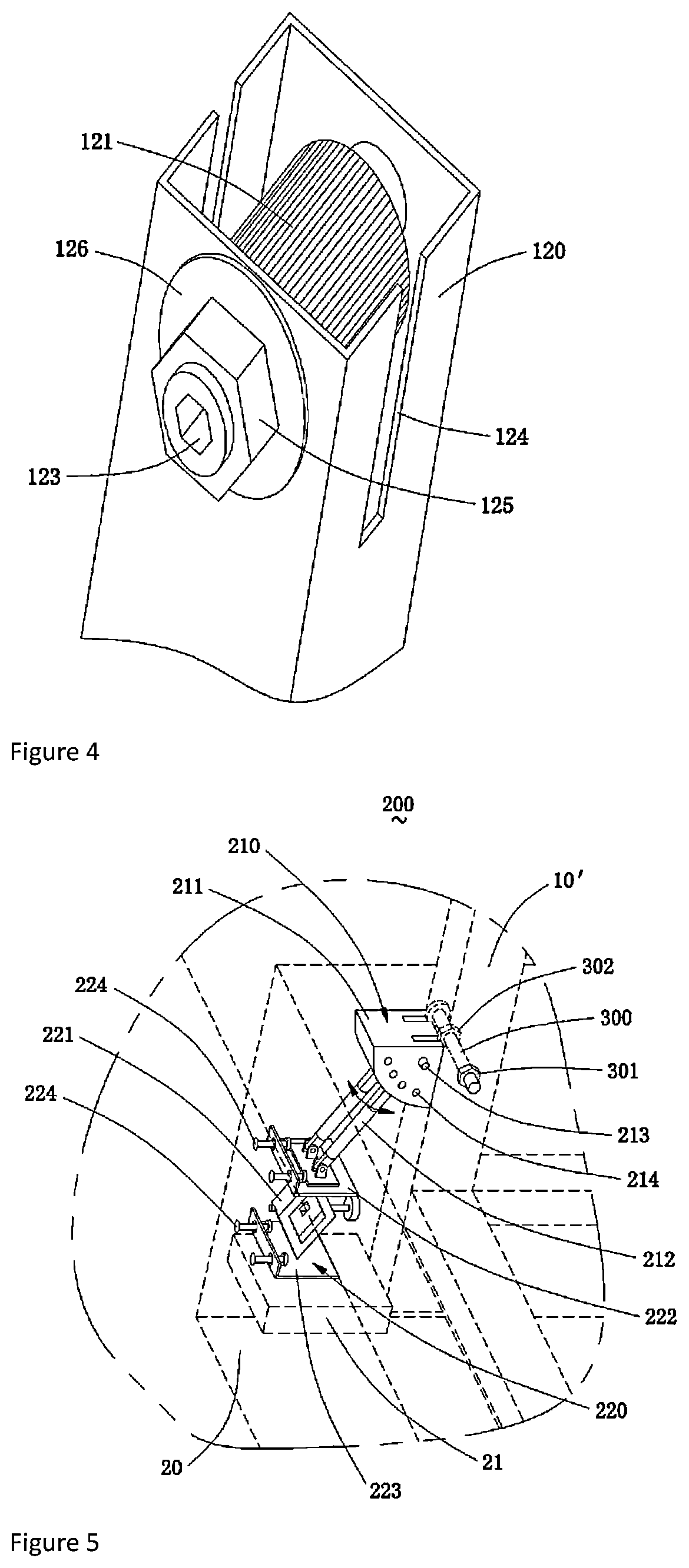 Patent US12139371 Figure 4 – Connecting mechanism, elevator shaft module and elevator system