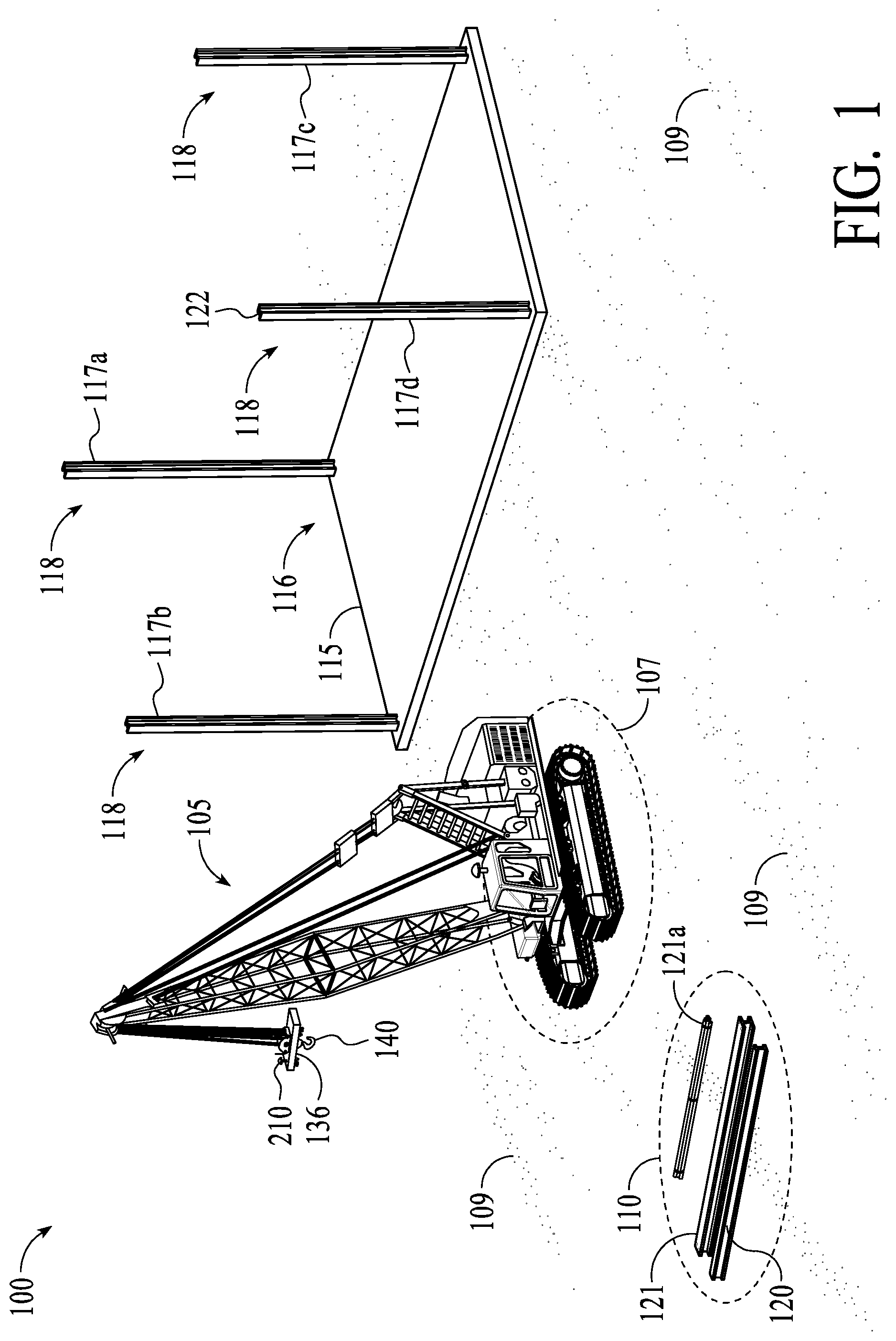 Patent US12139376 Figure 1 – Systems and methods for assisting a crane operator
