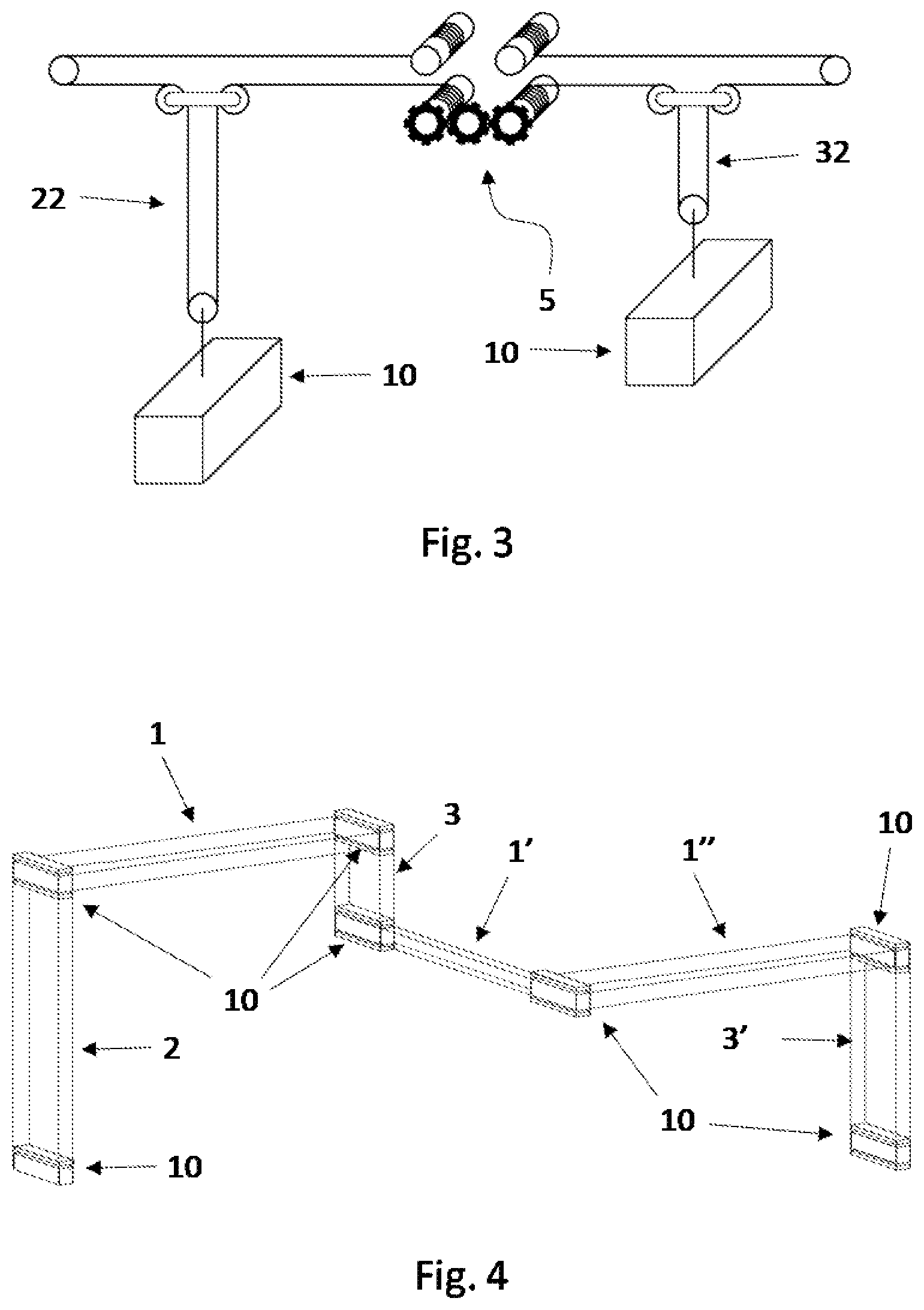 Patent US12139380 Figure 2 – Gantry crane for containers and operating method
