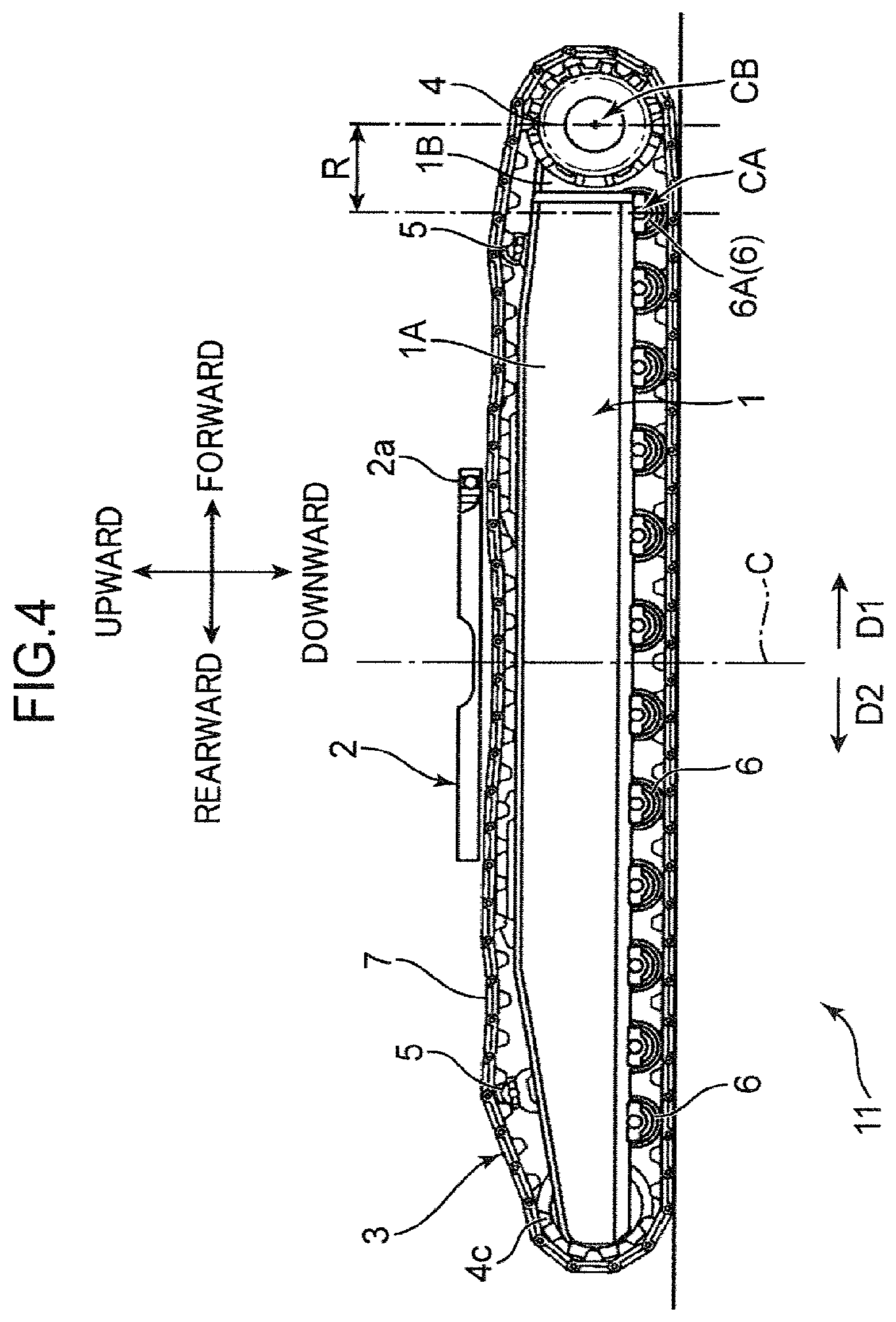 Patent US12139381 Figure 4 – Mobile crane