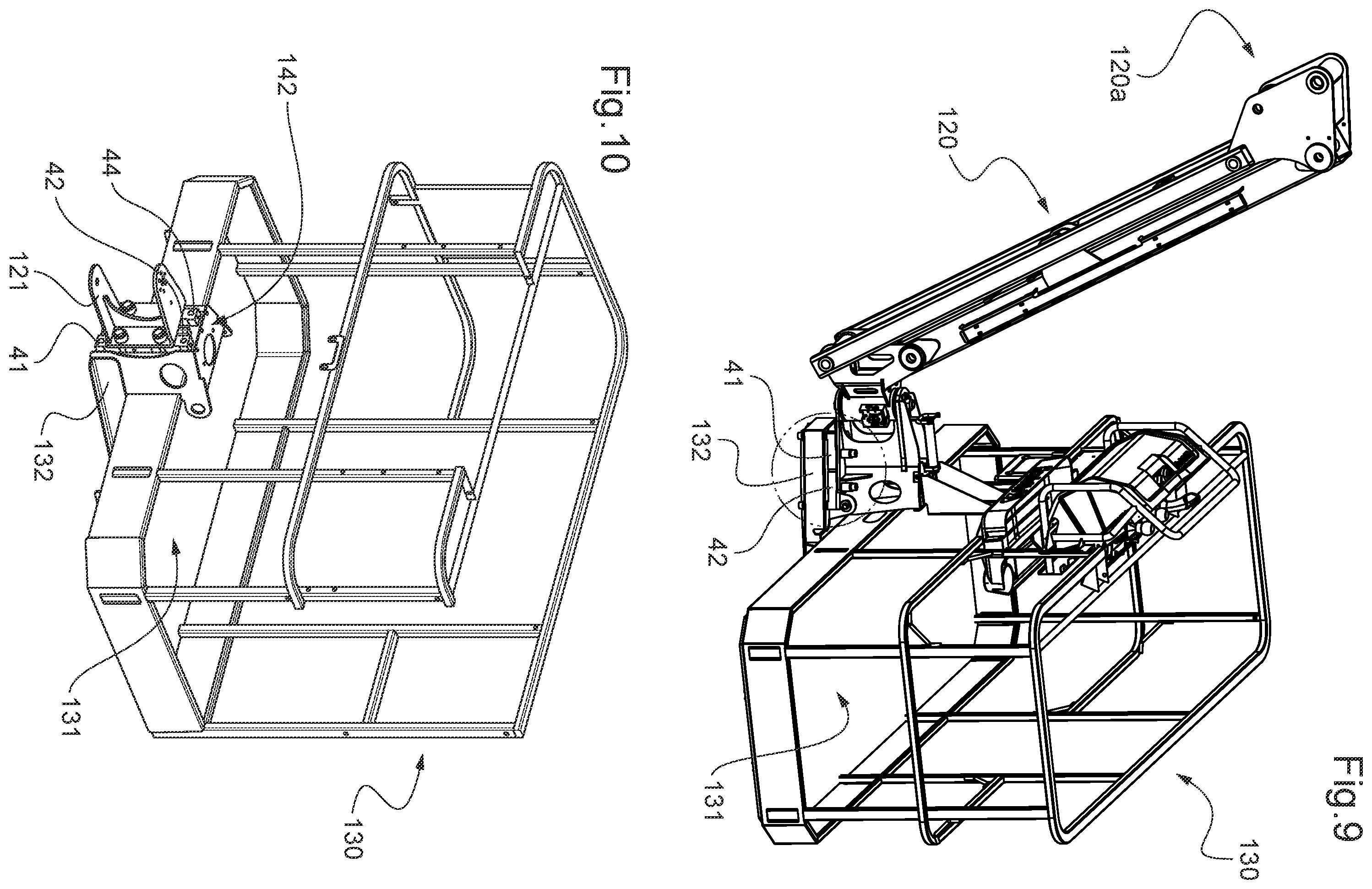 Patent US12139382 Figure 4 – Weighing system for a working platform of an aerial lift having a mast