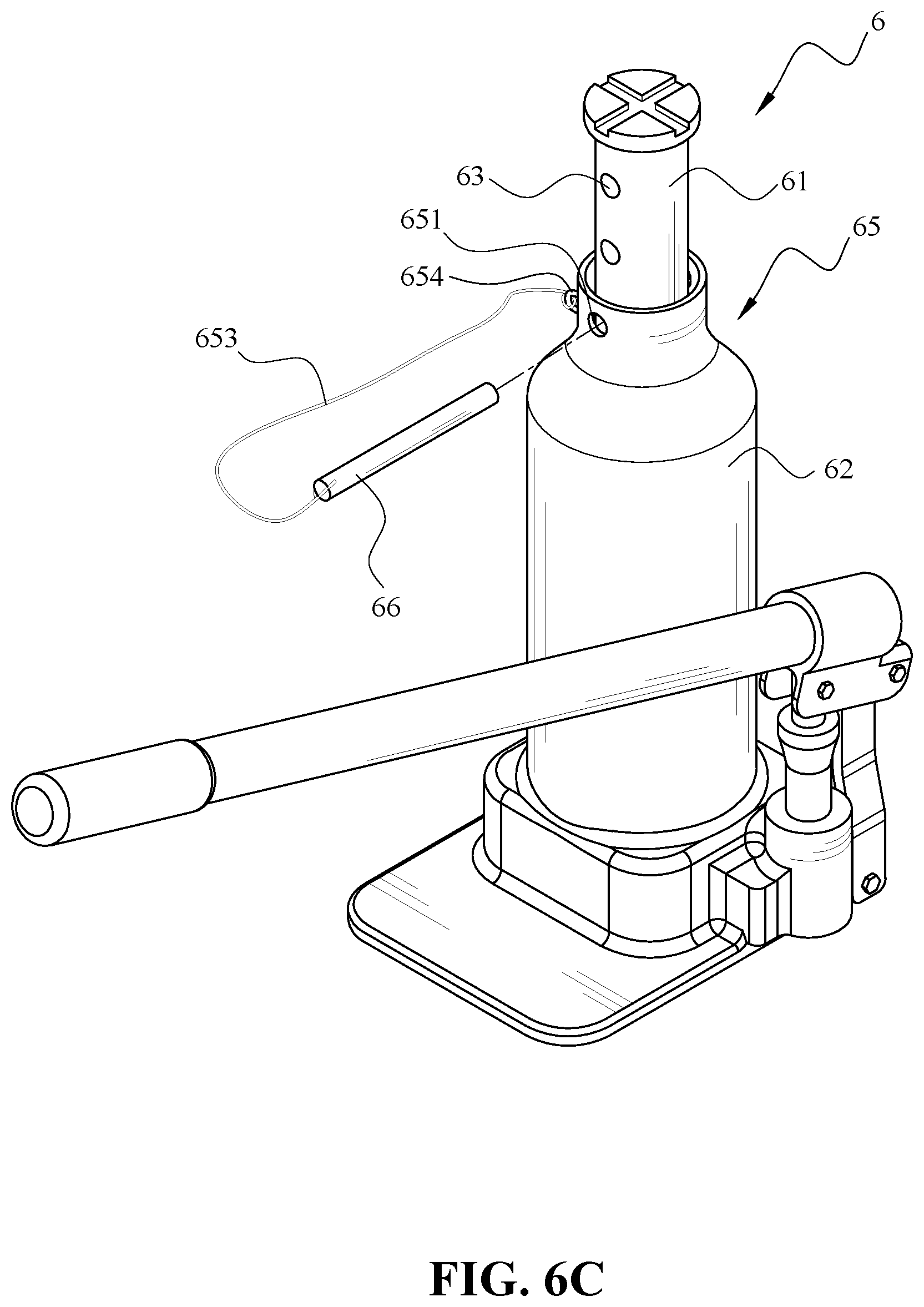 Patent US12139383 Figure 8 – Hydraulic jack