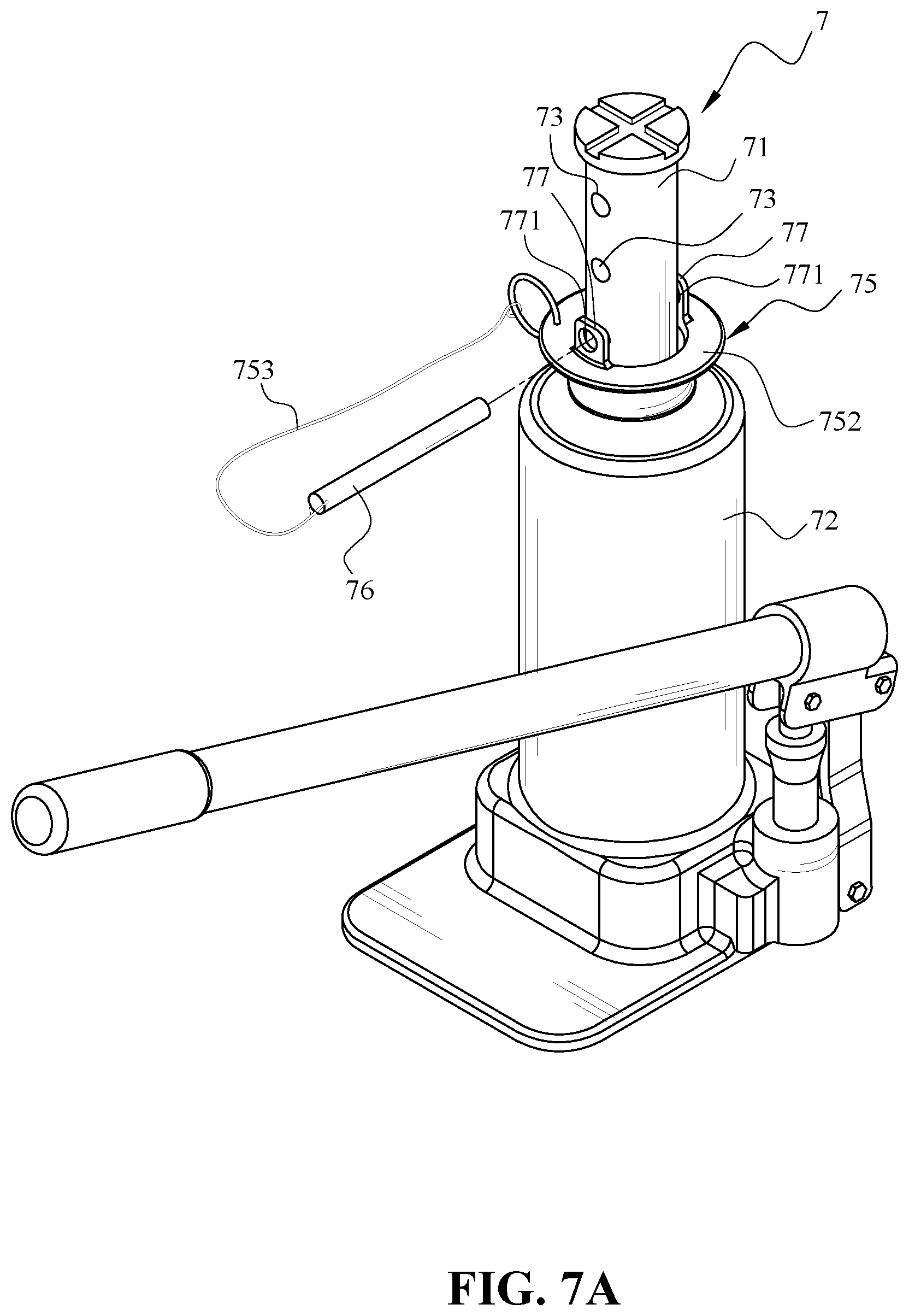 Patent US12139383 Figure 9 – Hydraulic jack