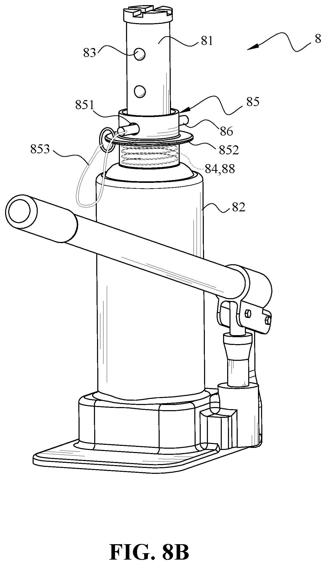 Patent US12139383 Figure 13 – Hydraulic jack