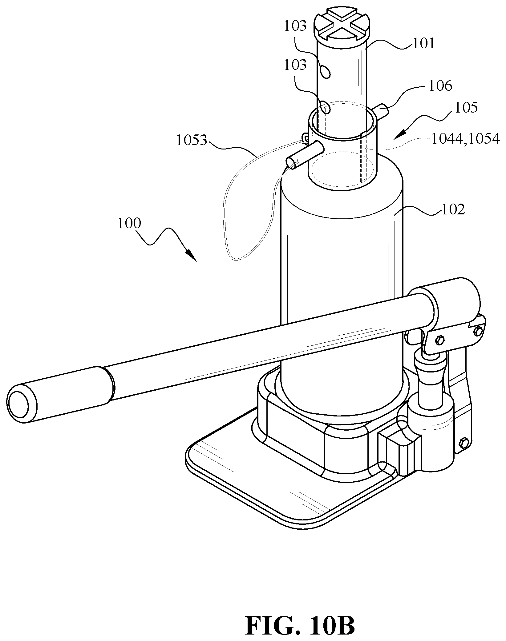 Patent US12139383 Figure 17 – Hydraulic jack