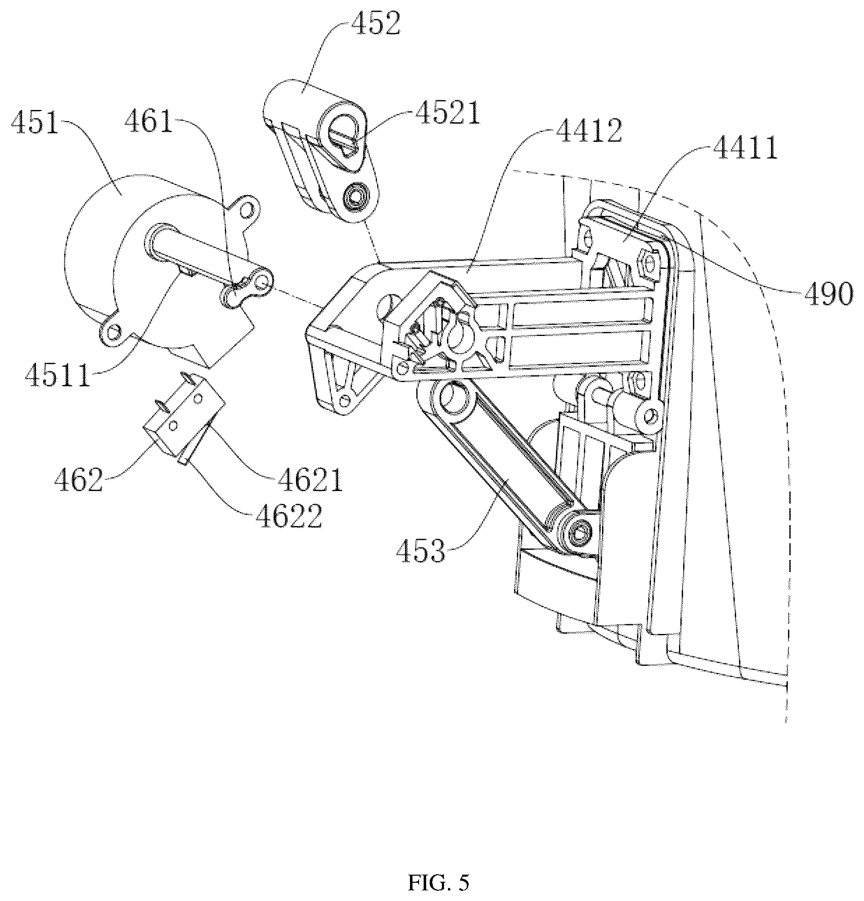 Patent US12139388 Figure 5 – Ice-making mechanism and water dispenser