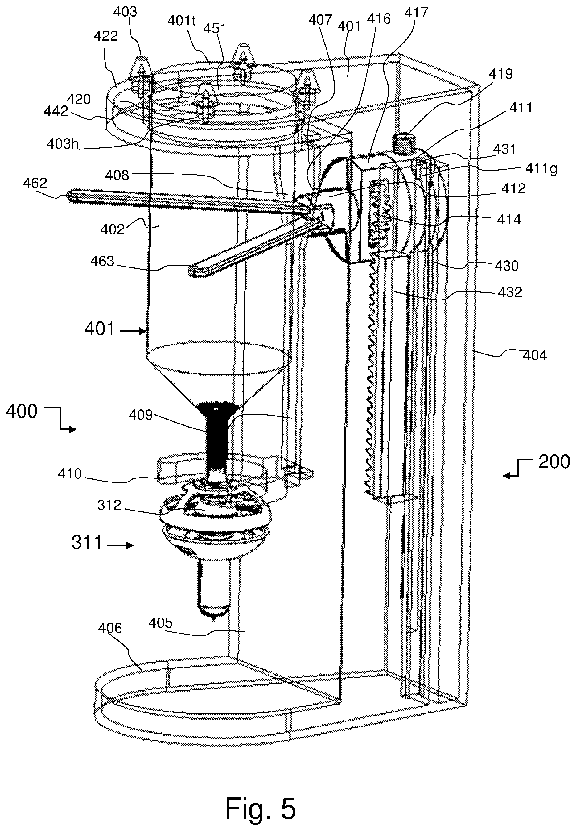 Patent US12139391 Figure 3 – Apparatus for filling inflatable baby feeding containers