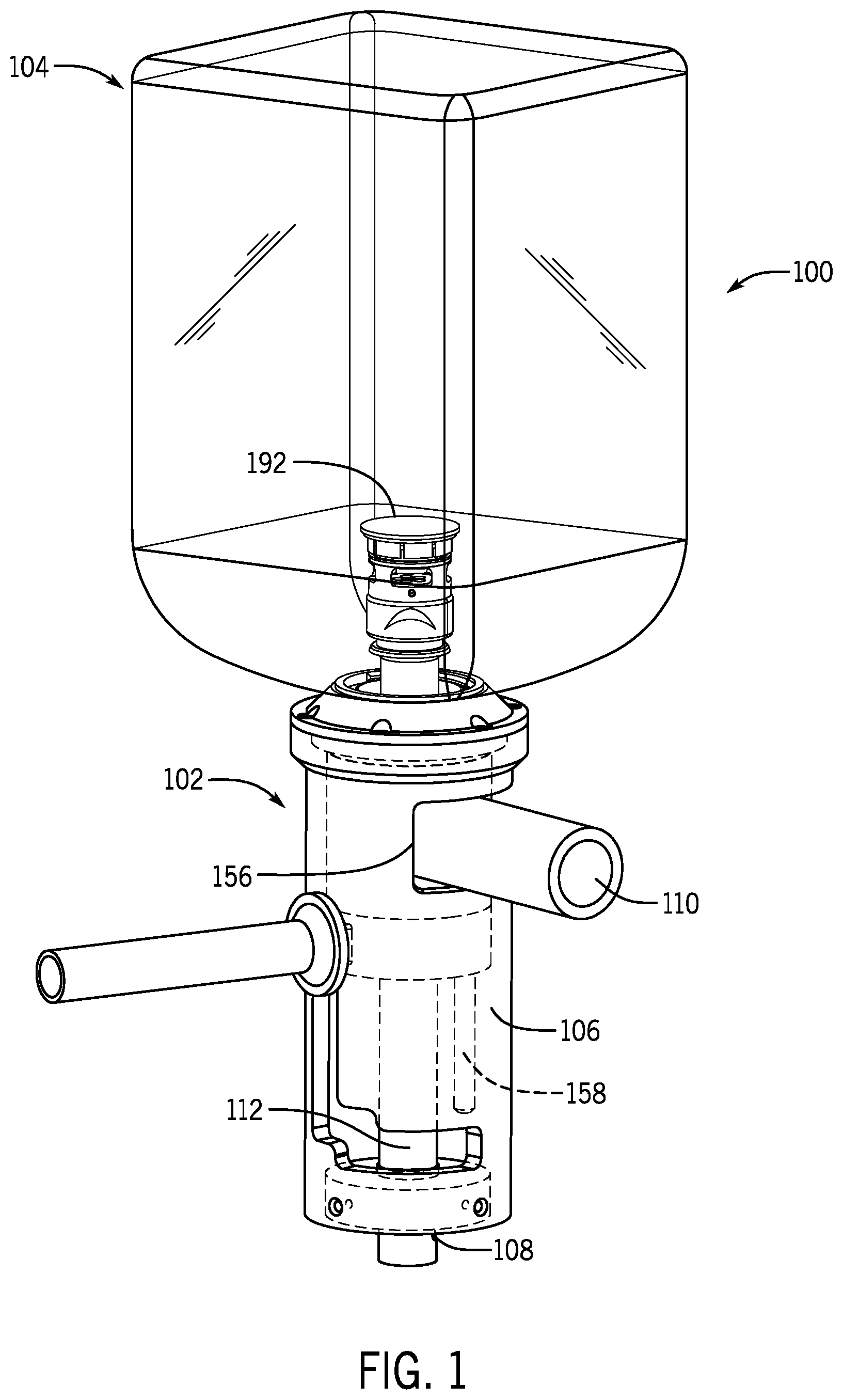 Patent US12139392 — Coupler for use in a closed transfer system — Figure 1