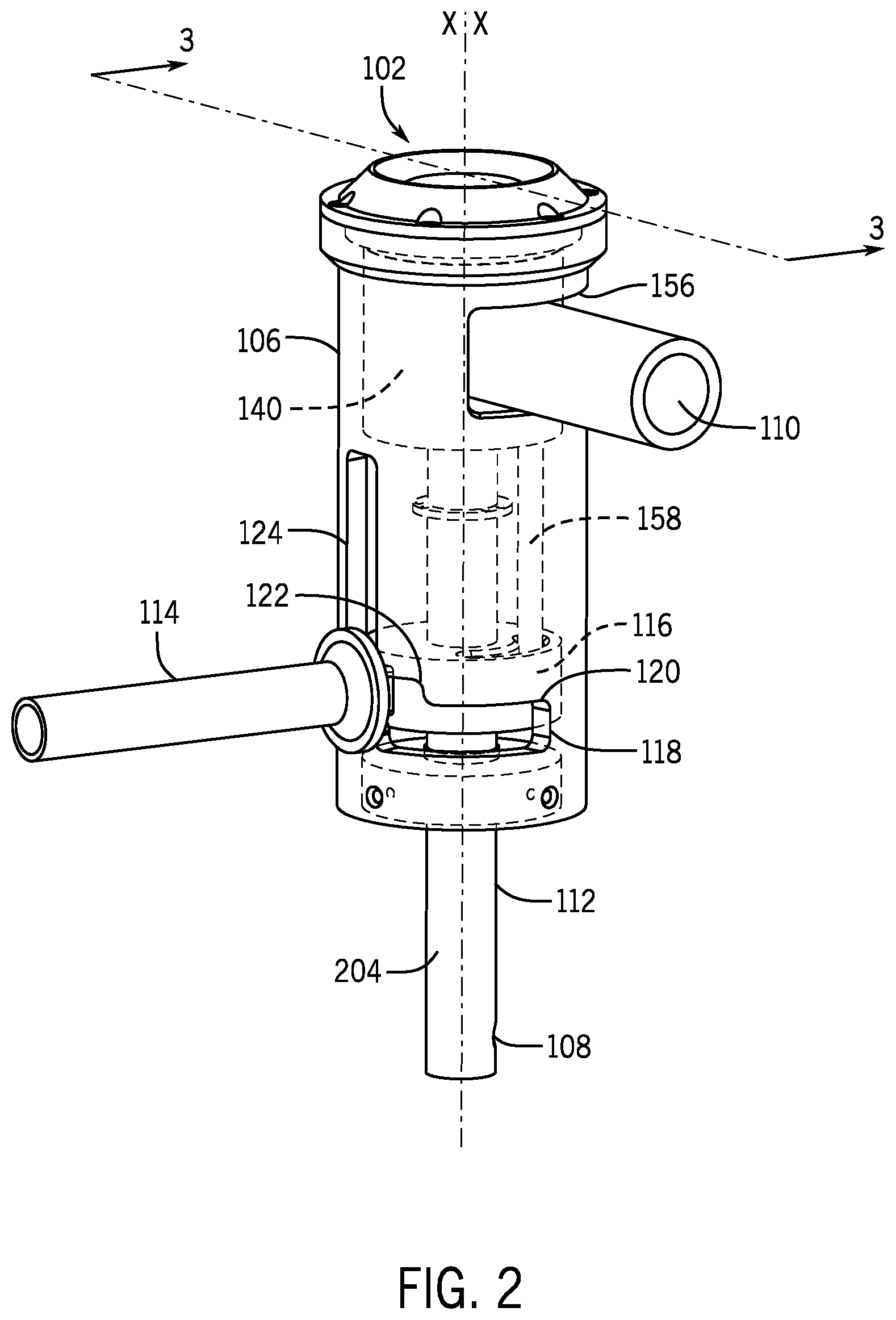 Patent US12139392 Figure 2 – Coupler for use in a closed transfer system