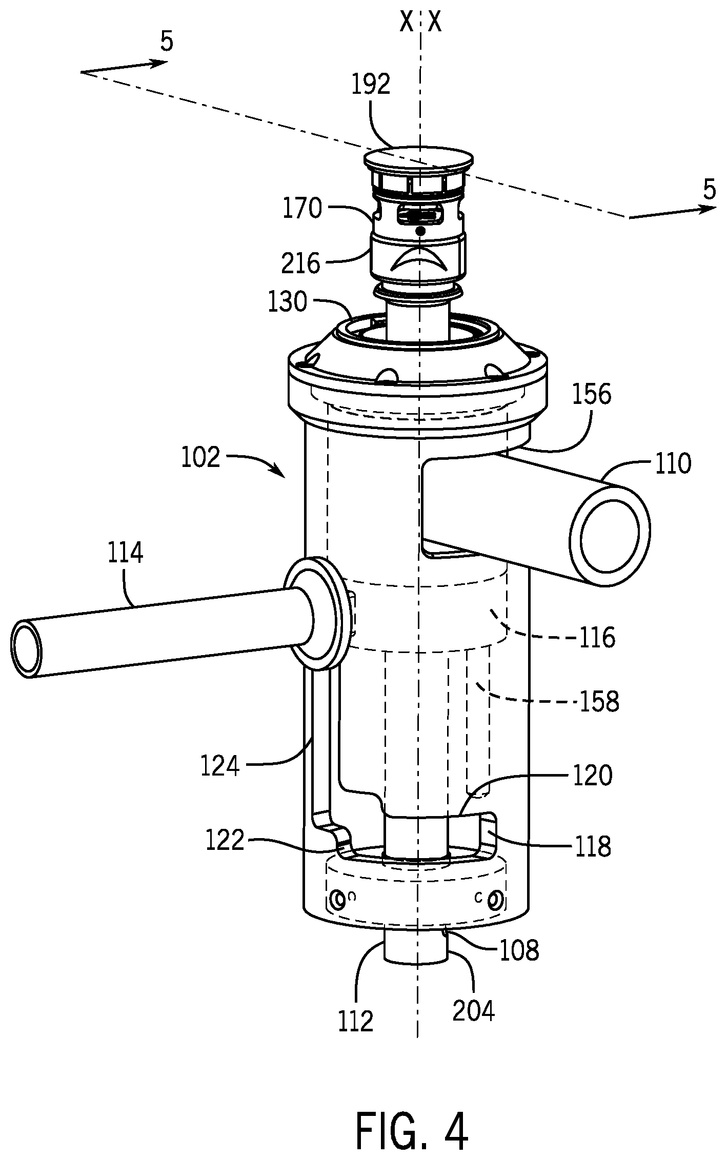 Patent US12139392 Figure 4 – Coupler for use in a closed transfer system
