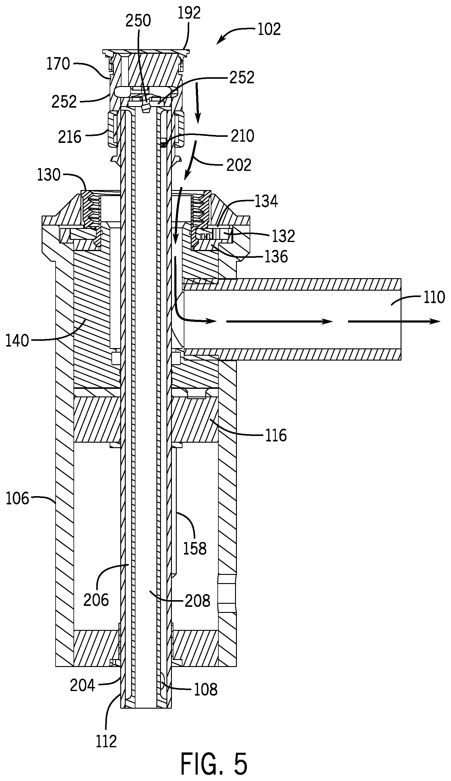 Patent US12139392 Figure 5 – Coupler for use in a closed transfer system
