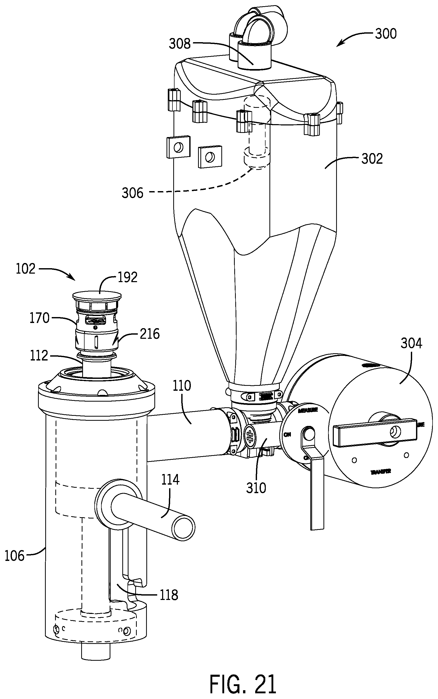 Patent US12139392 Figure 19 – Coupler for use in a closed transfer system