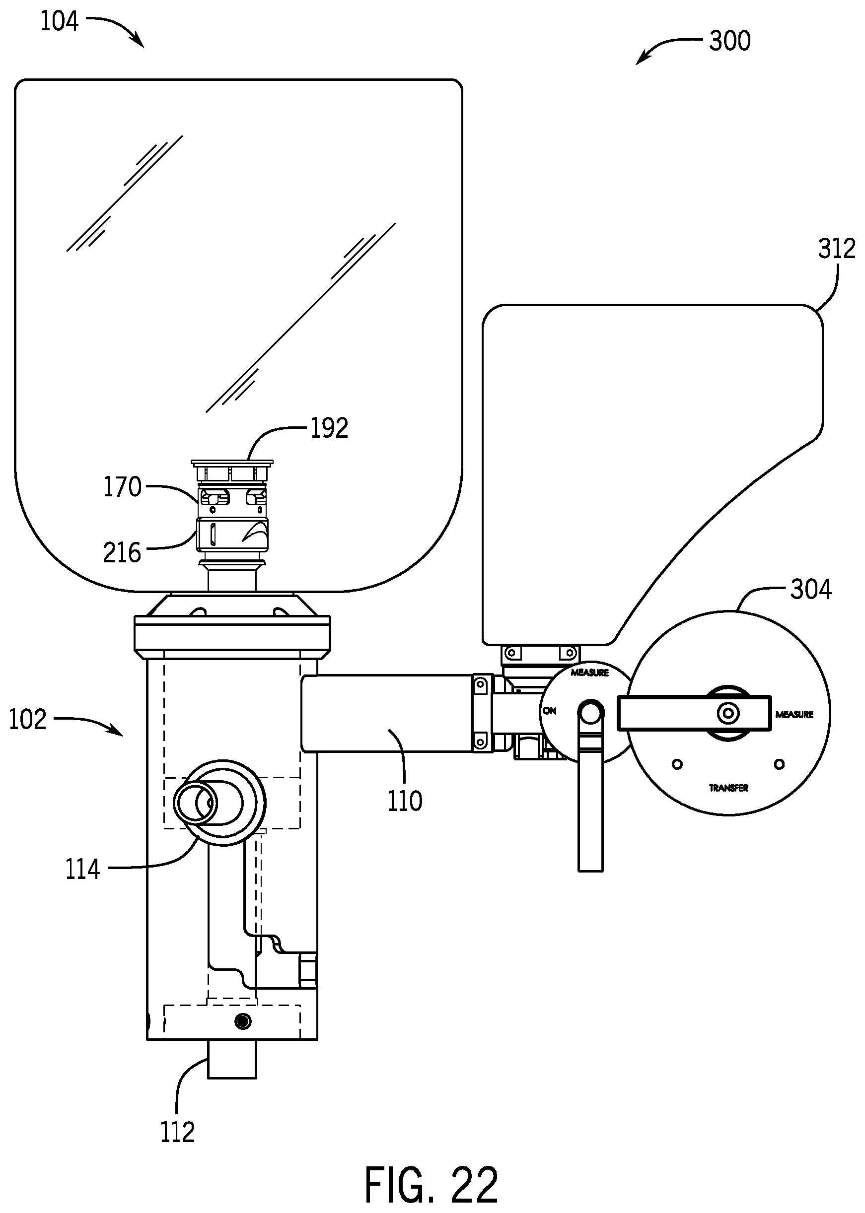 Patent US12139392 Figure 20 – Coupler for use in a closed transfer system