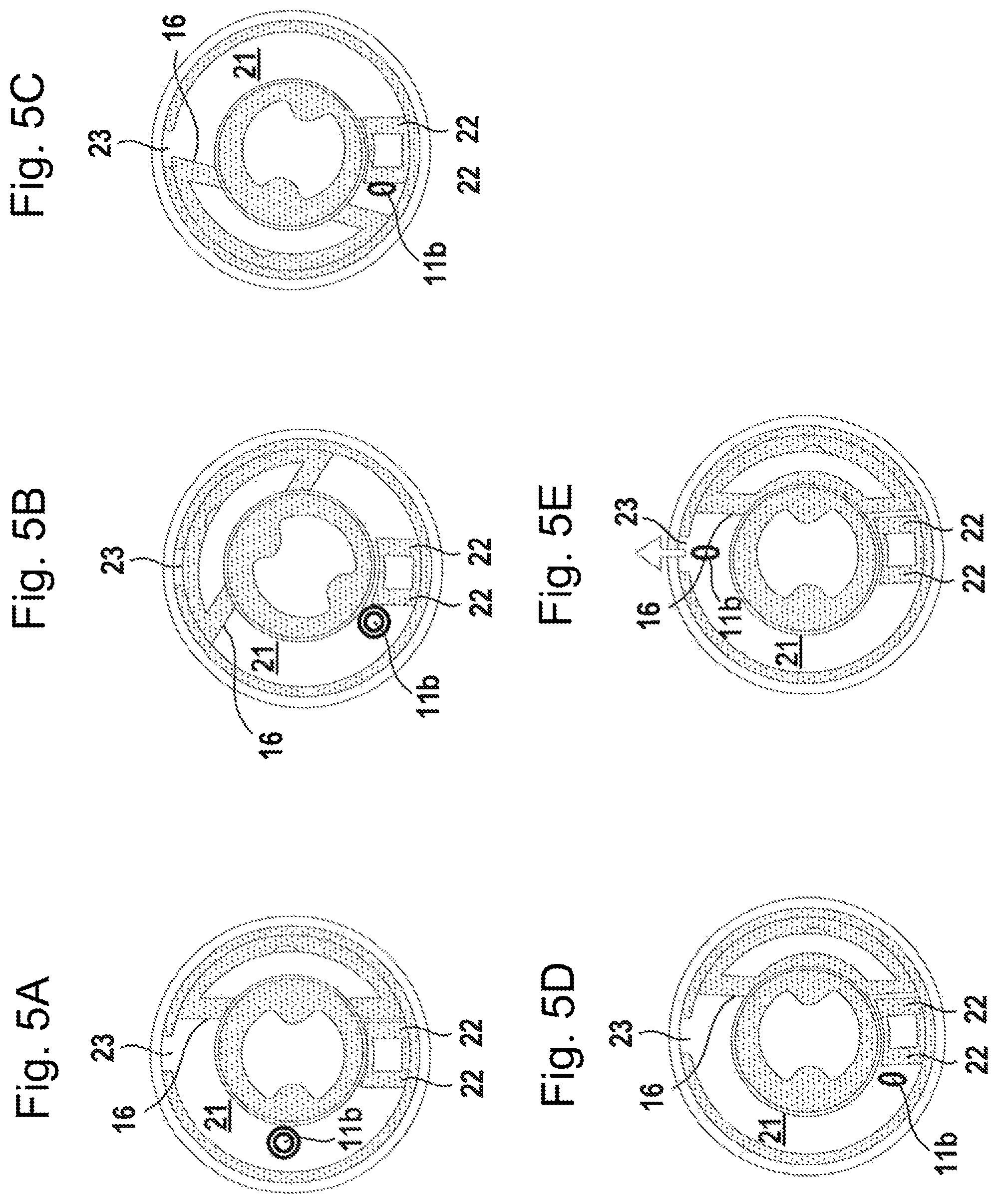 Patent US12139393 Figure 5 – Arrangement with a container and a tamper-evident closure