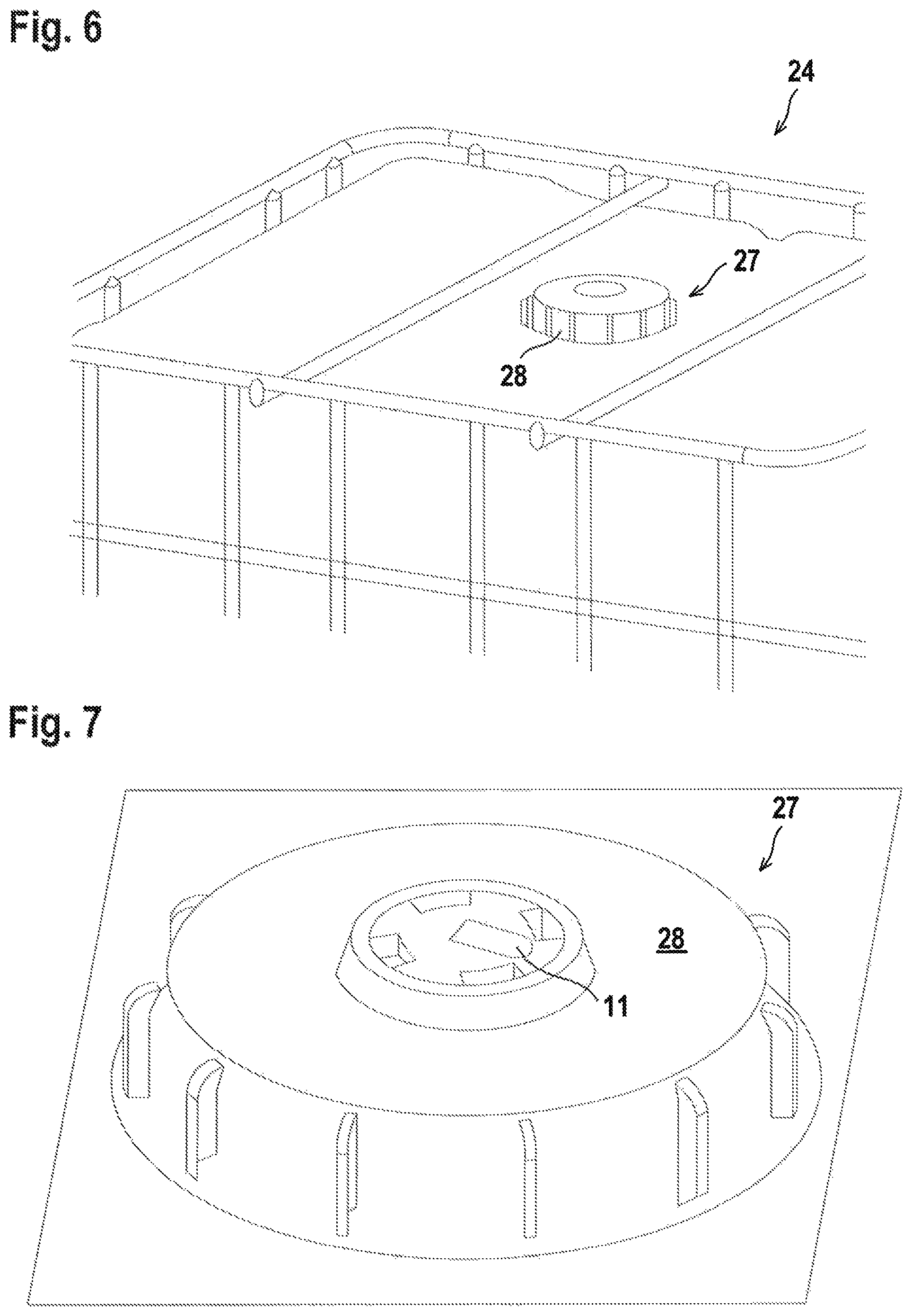 Patent US12139393 Figure 6 – Arrangement with a container and a tamper-evident closure
