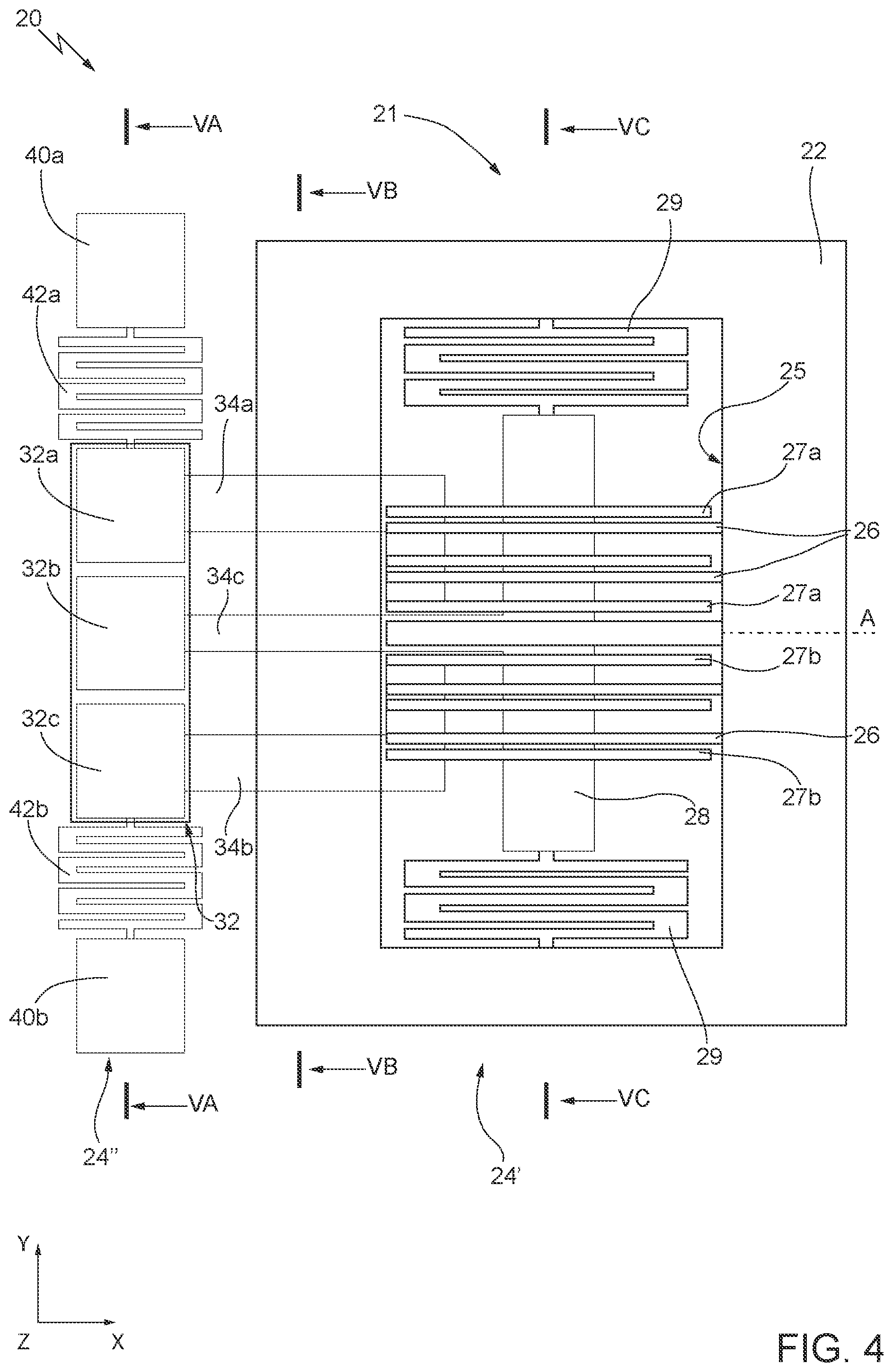 Patent US12139396 Figure 3 – Microelectromechanical sensor device with improved stability to stress