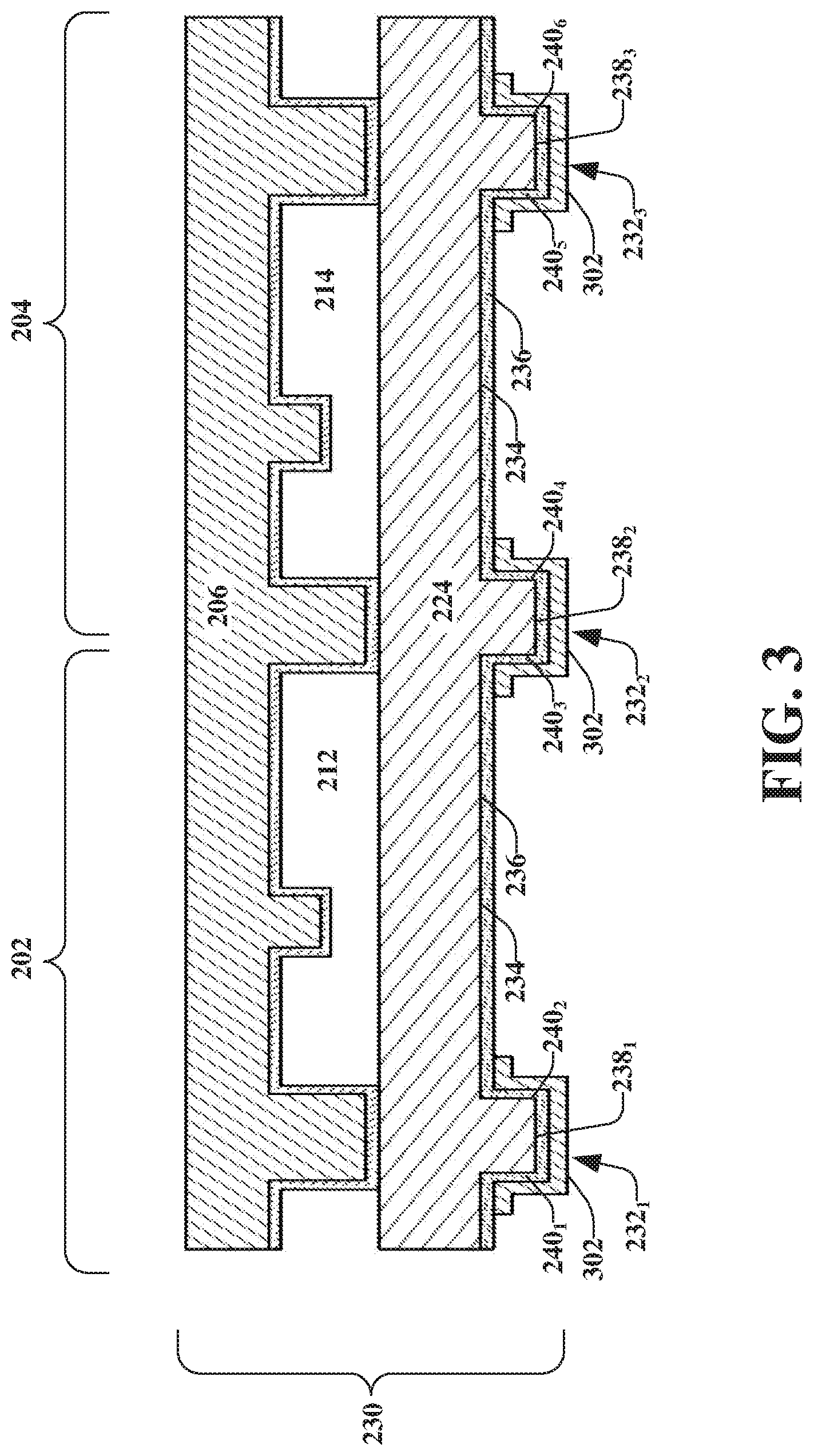 Patent US12139397 Figure 3 – Selective self-assembled monolayer patterning with sacrificial layer for devices