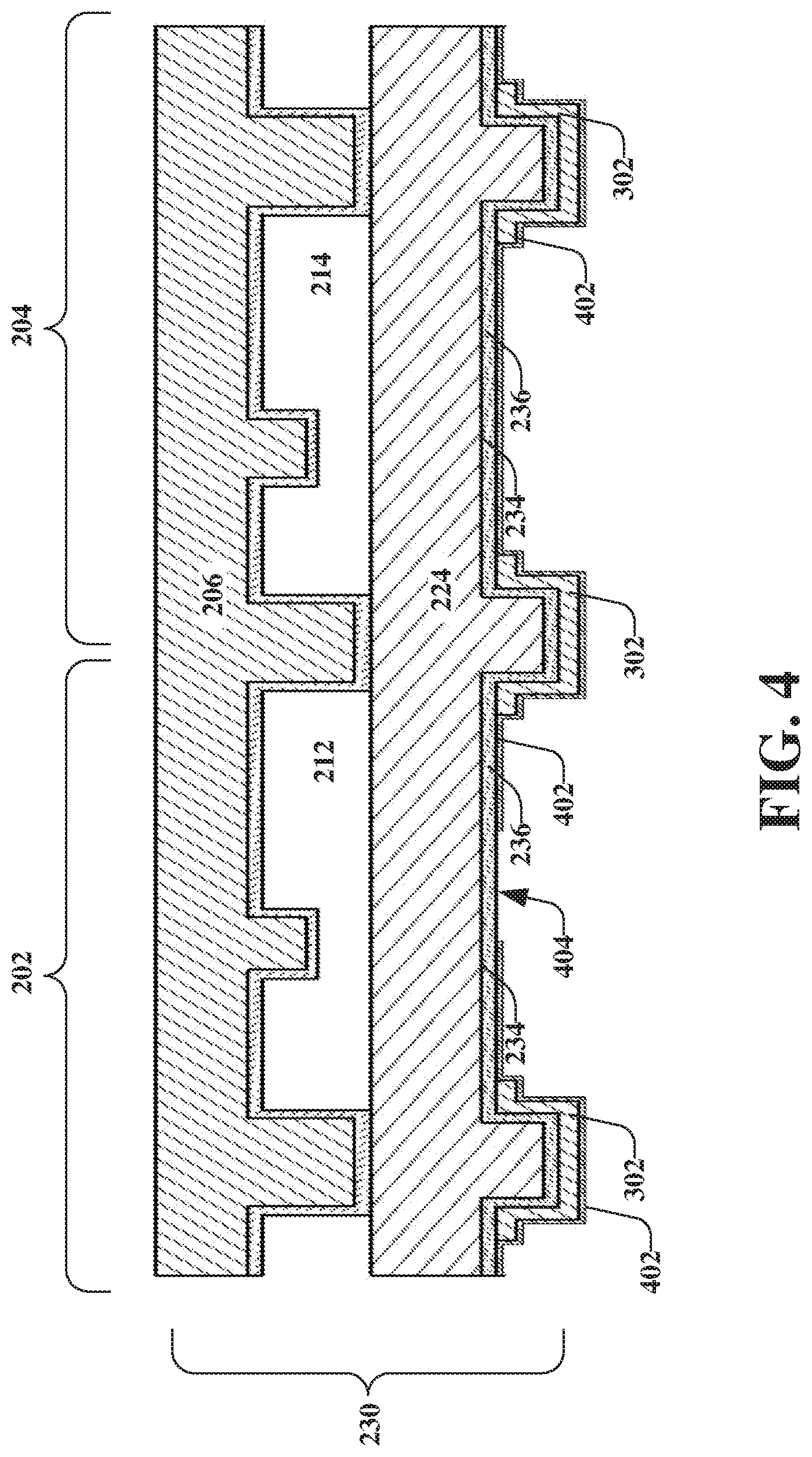 Patent US12139397 Figure 4 – Selective self-assembled monolayer patterning with sacrificial layer for devices