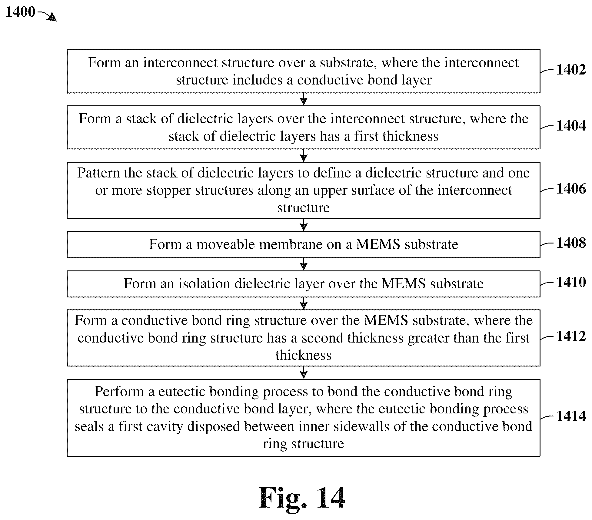 Patent US12139399 Figure 9 – Conductive bond structure to increase membrane sensitivity in MEMS device