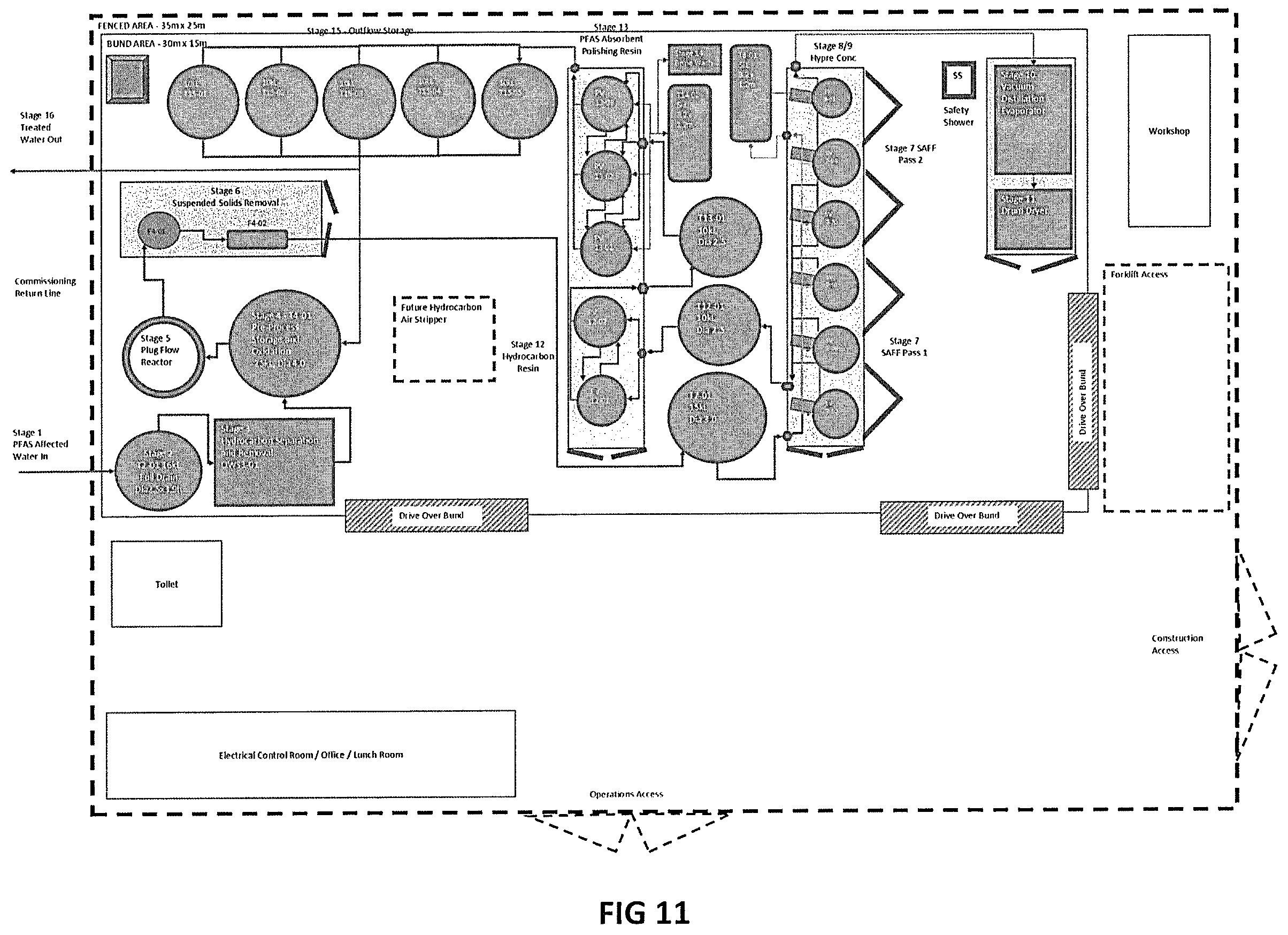 Patent US12139420 Figure 10 – Method and apparatus for separation of a substance from water