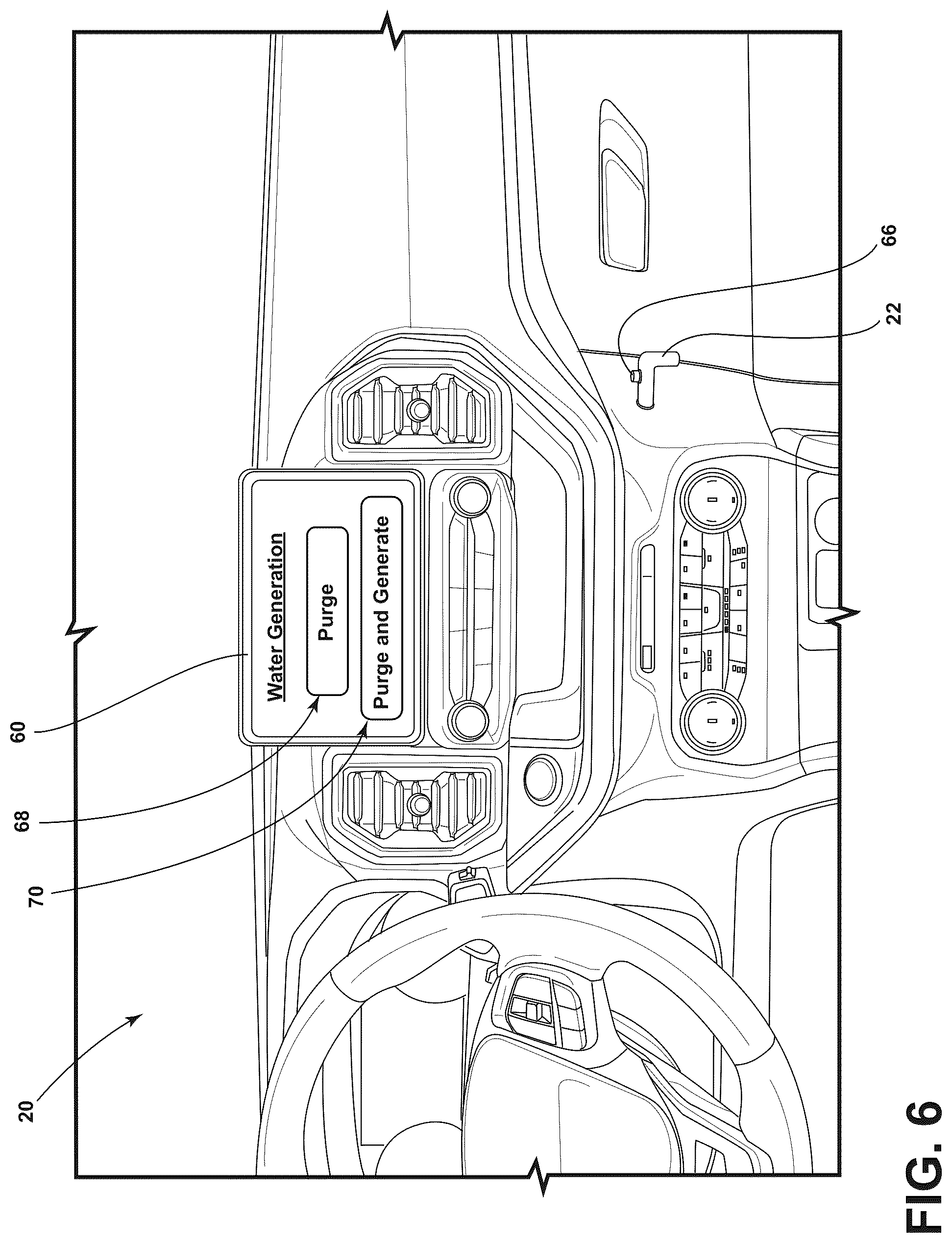 Patent US12139423 Figure 6 – Diagnostics of an on-board water generation system