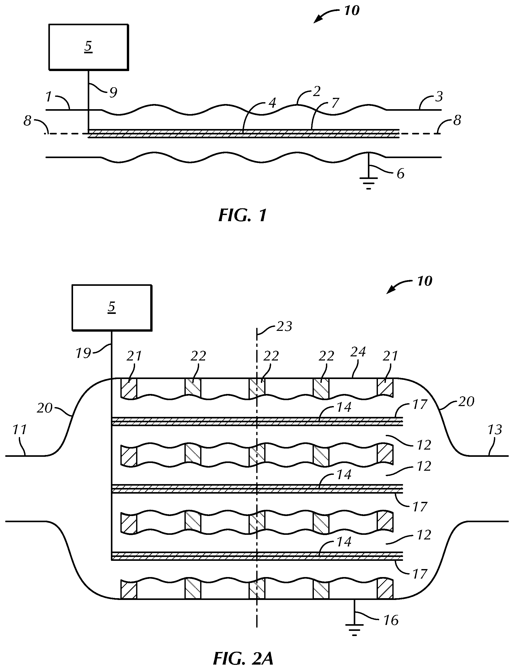 Patent US12139424 Figure 1 – Electro-coalescer cell with turbulence-inducing shape for maximized performance