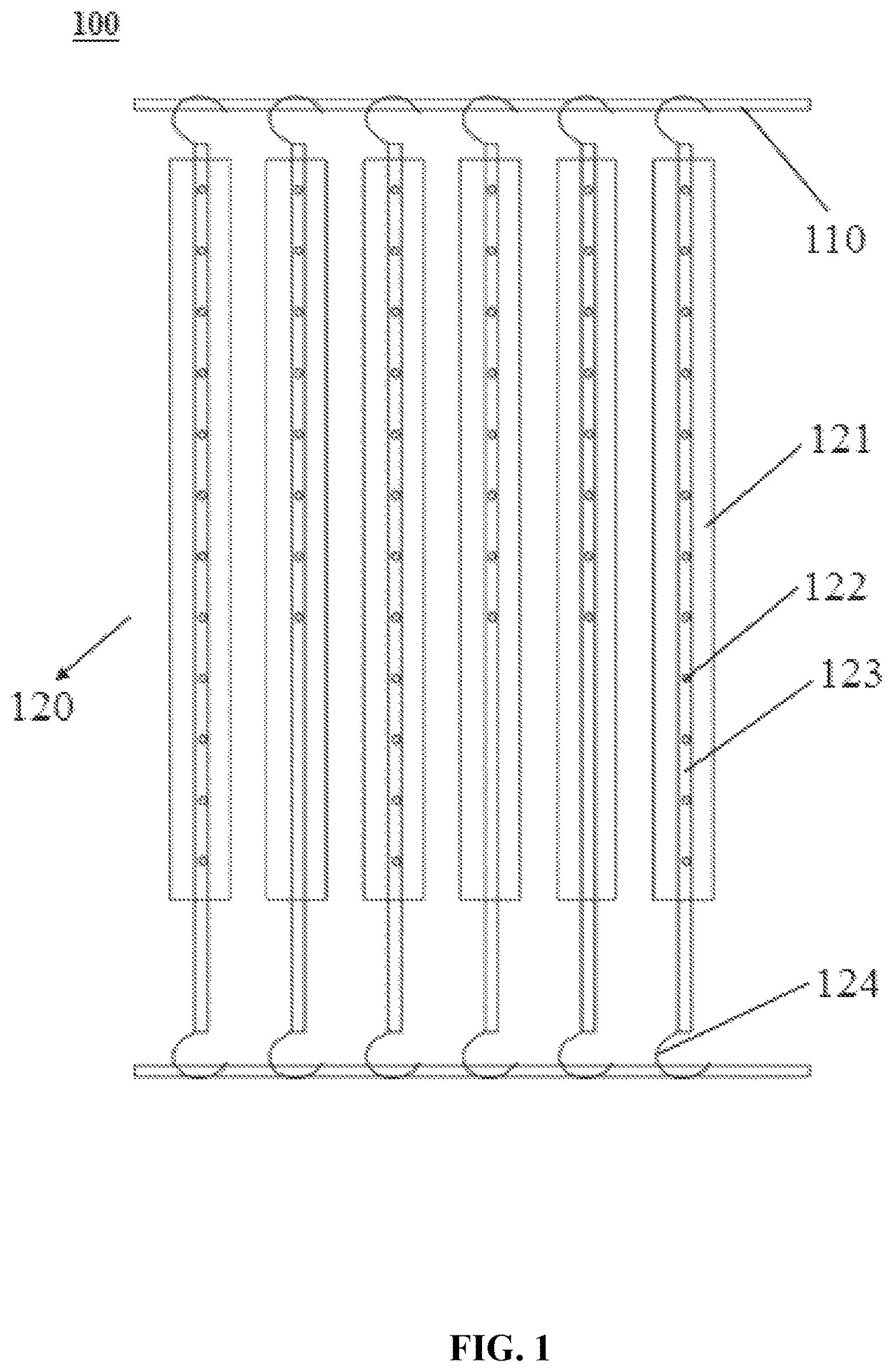 Patent US12139426 Figure 1 – Strip-shaped sponge biological-packing mechanisms, installation methods, and dynamic adjustment methods thereof