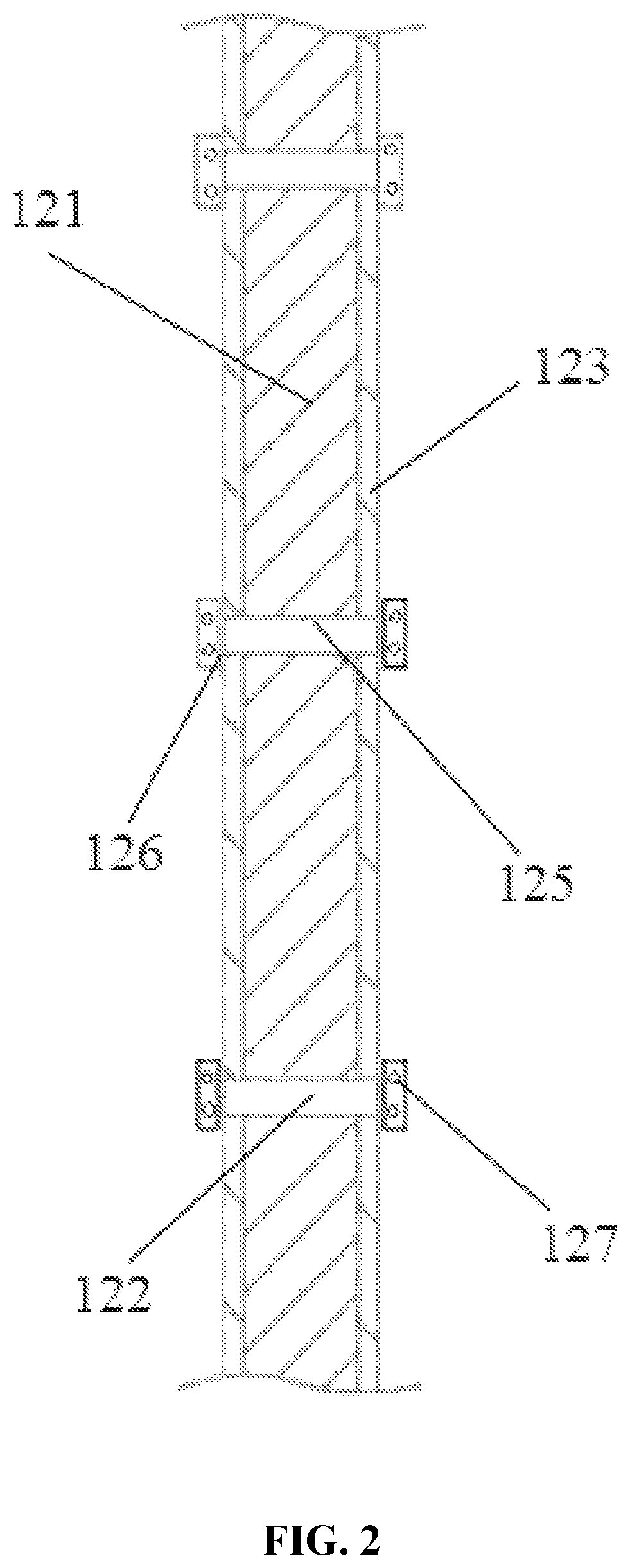 Patent US12139426 Figure 2 – Strip-shaped sponge biological-packing mechanisms, installation methods, and dynamic adjustment methods thereof