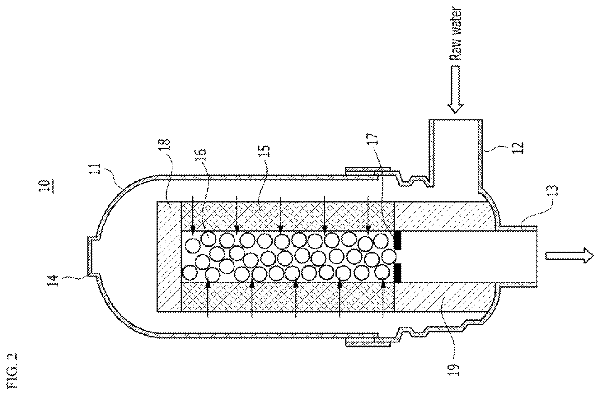 Patent US12139428 Figure 2 – Disk filter for preventing scale formation and water treatment apparatus and method using the same