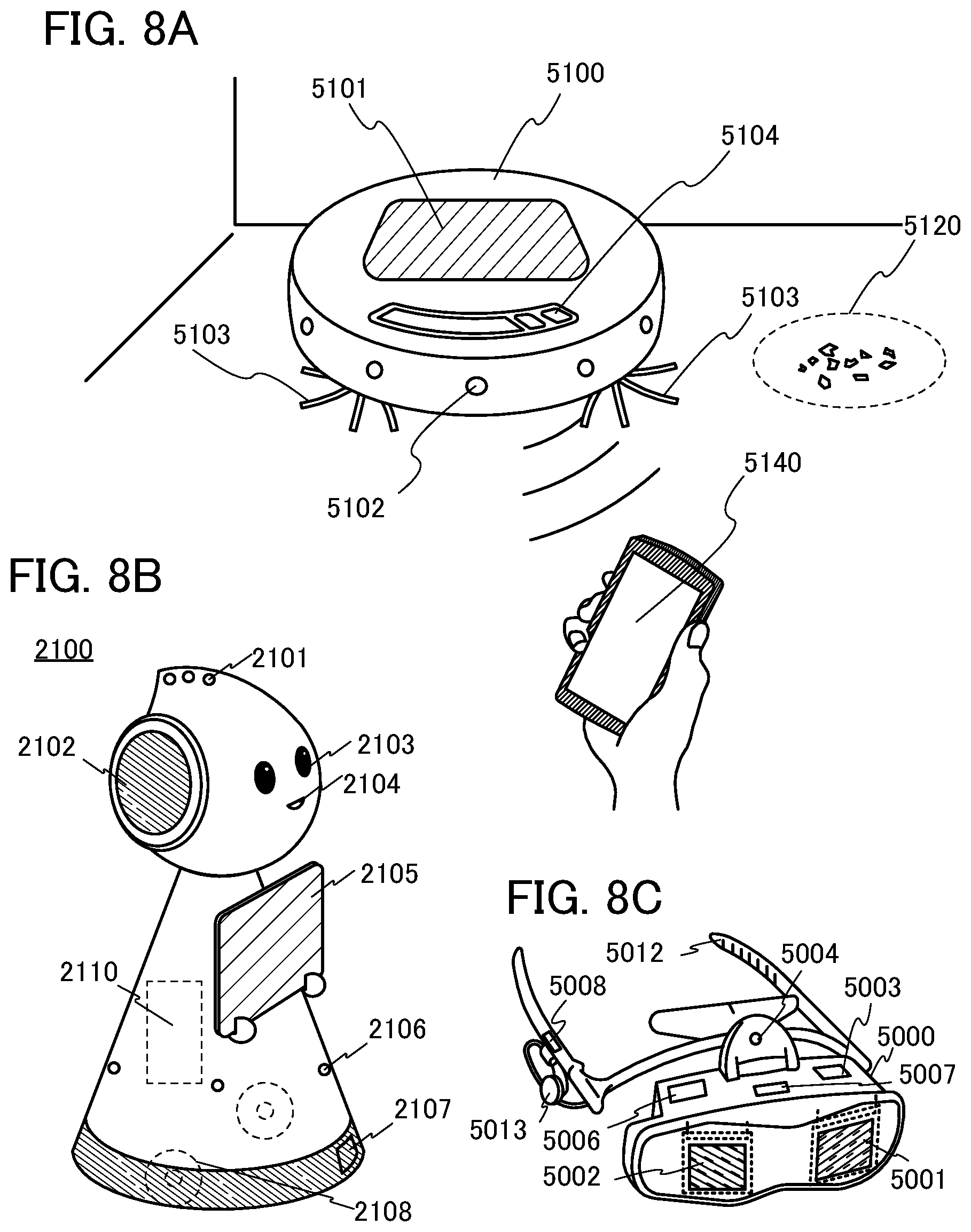 Patent US12139446 Figure 8 – Arylamine compound, hole-transport layer material, hole-injection layer material, light-emitting device, light-emitting apparatus, electronic apparatus, and lighting device