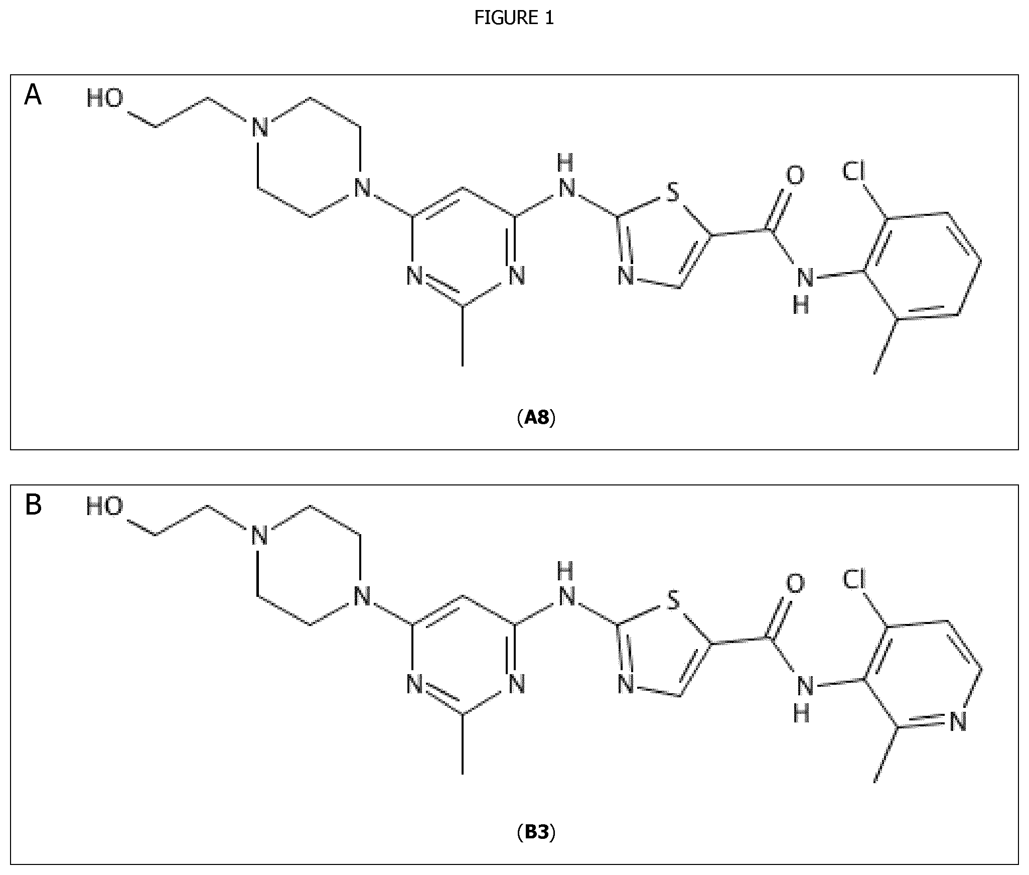 Patent US12139480 Figure 1 – 5-thiazolecarboxamide kinase inhibitor and uses thereof