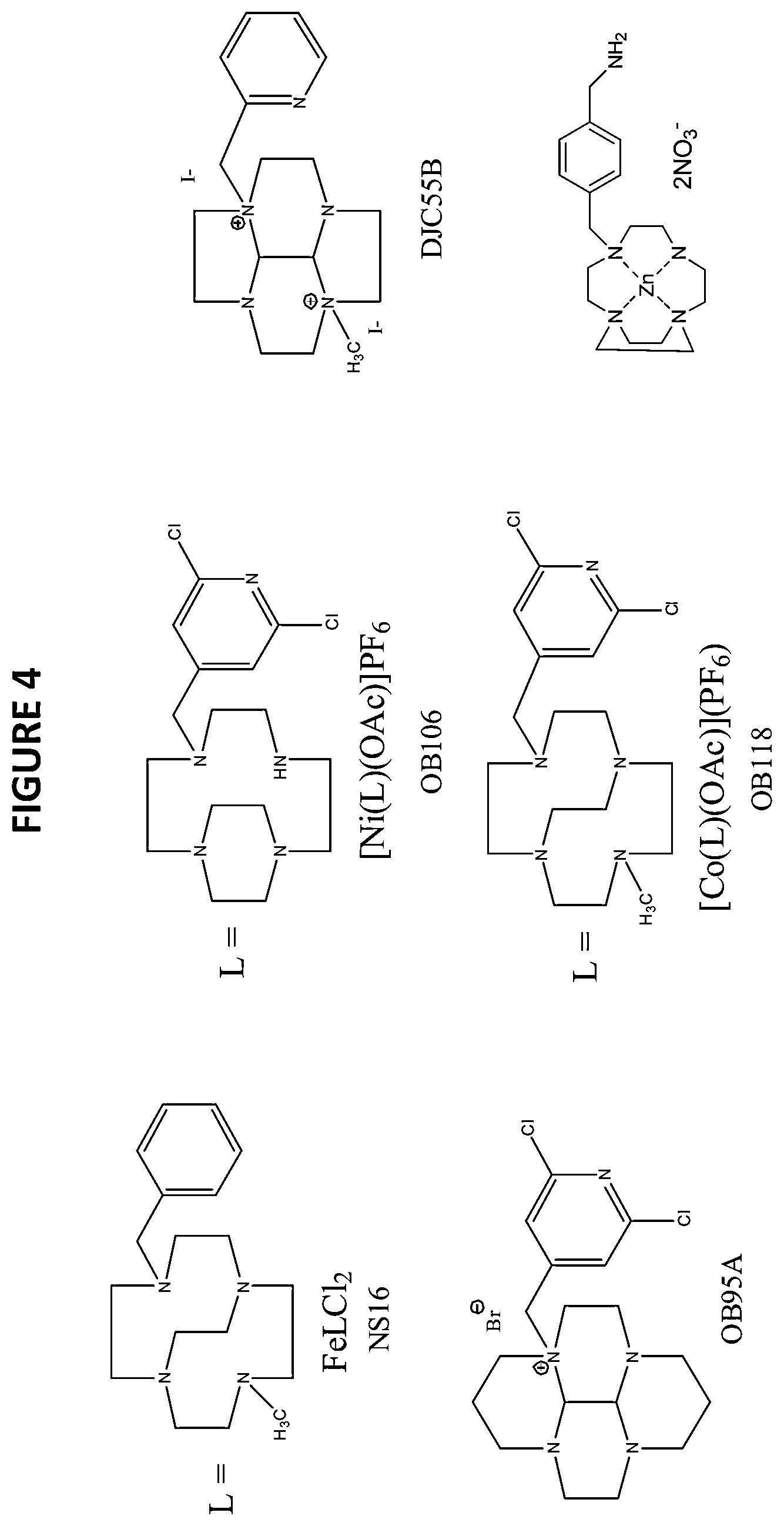 Patent US12139481 Figure 4 – Compositions comprising macrocycle derivatives incorporating bridged macrocycles and methods of producing and using same