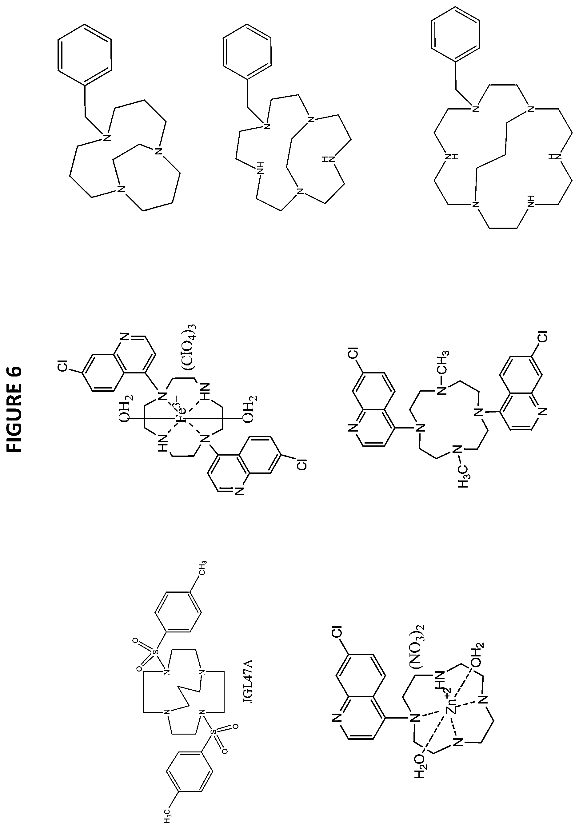 Patent US12139481 Figure 6 – Compositions comprising macrocycle derivatives incorporating bridged macrocycles and methods of producing and using same