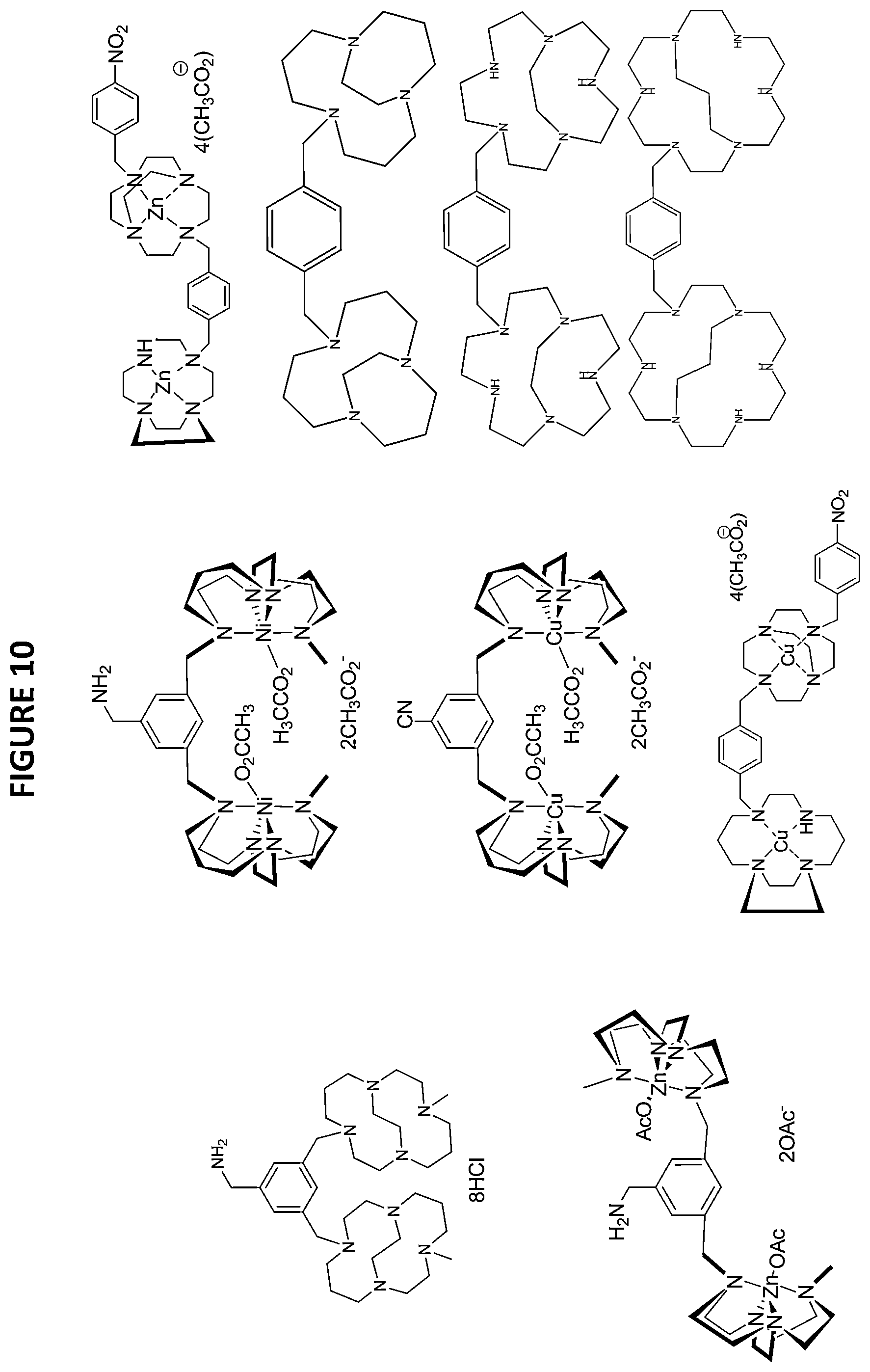 Patent US12139481 Figure 10 – Compositions comprising macrocycle derivatives incorporating bridged macrocycles and methods of producing and using same