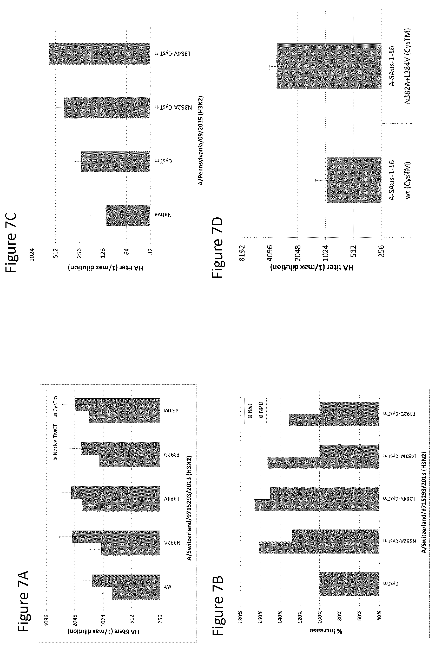 Patent US12139511 Figure 8 – Influenza virus hemagglutinin mutants