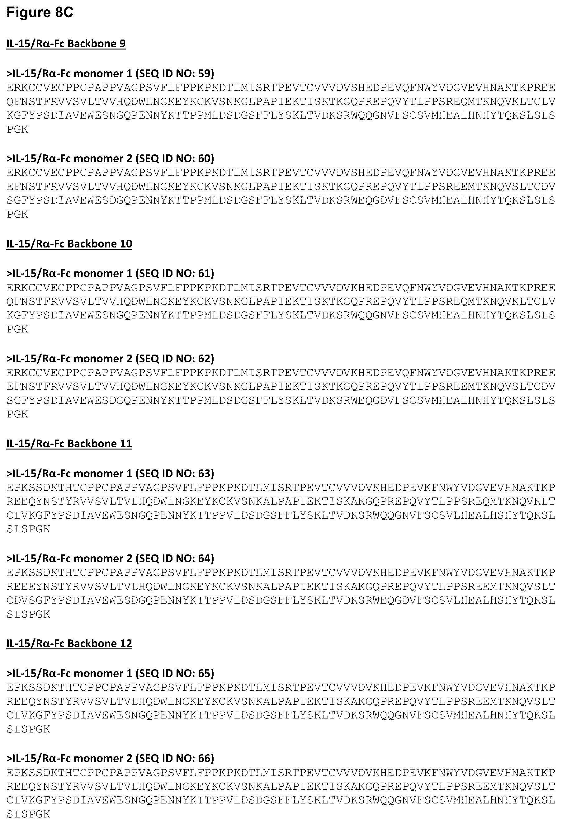 Patent US12139525 Figure 15 – Targeted heterodimeric Fc fusion proteins containing IL-15 IL-15alpha and antigen binding domains