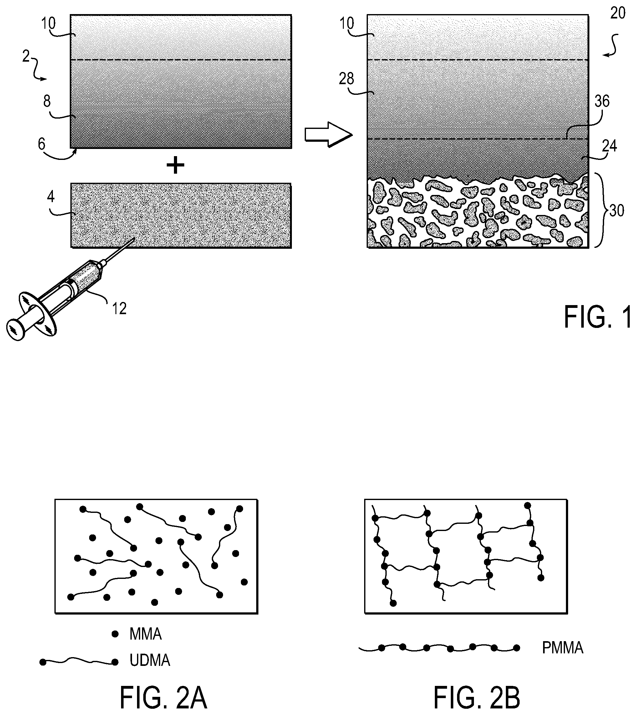 Patent US12139574 Figure 1 – Polymeric adhesive for anchoring compliant materials to another surface