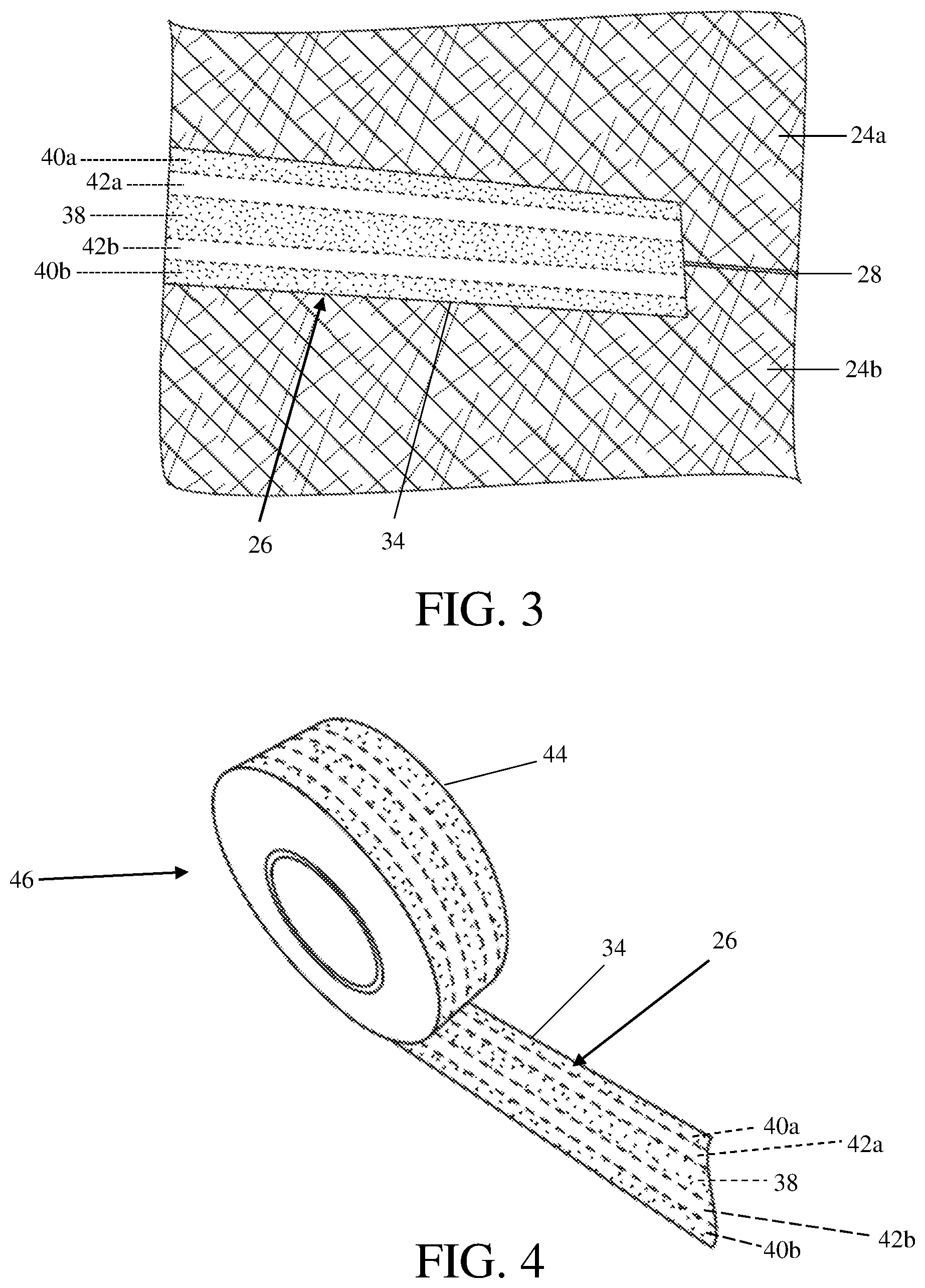 Patent US12139651 Figure 3 – Channeled seam tape