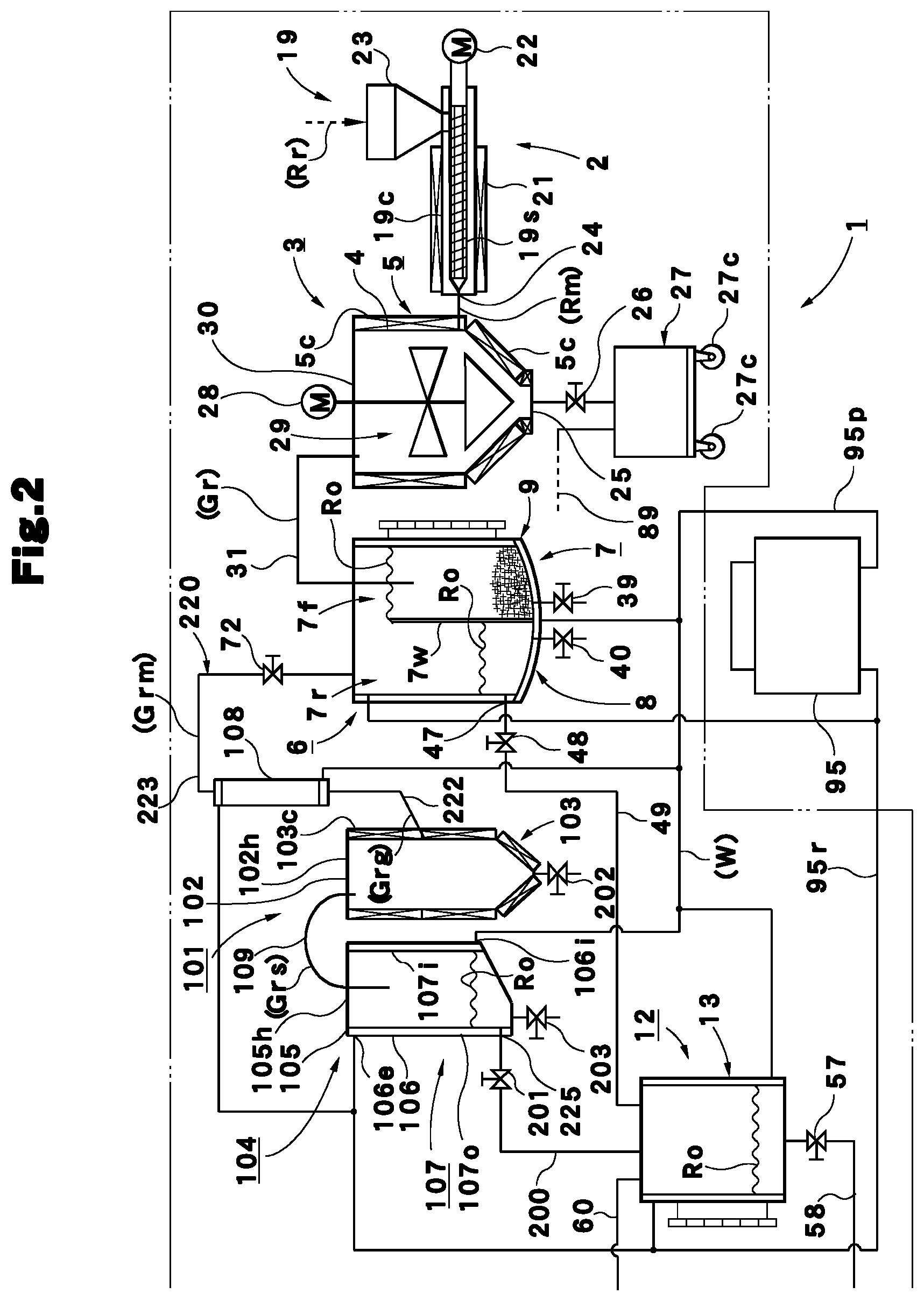 Patent US12139670 Figure 2 – Waste plastic oilification reduction system