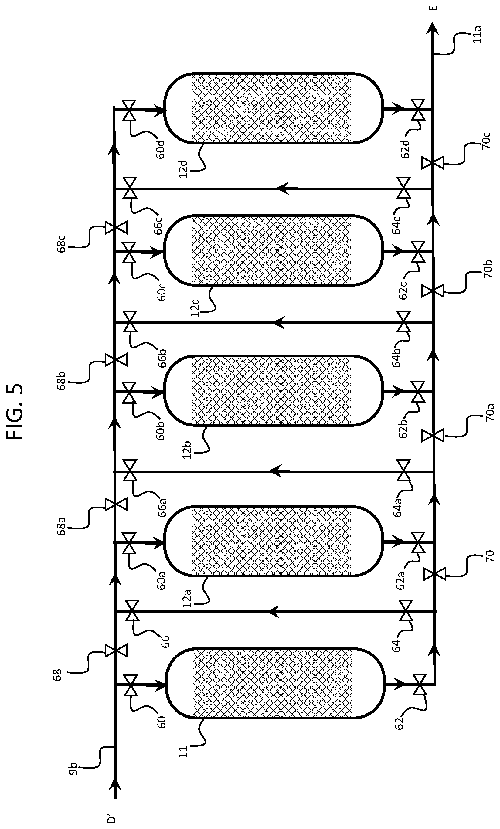 Patent US12139672 Figure 4 – Multi-stage device and process for production of a low sulfur heavy marine fuel oil