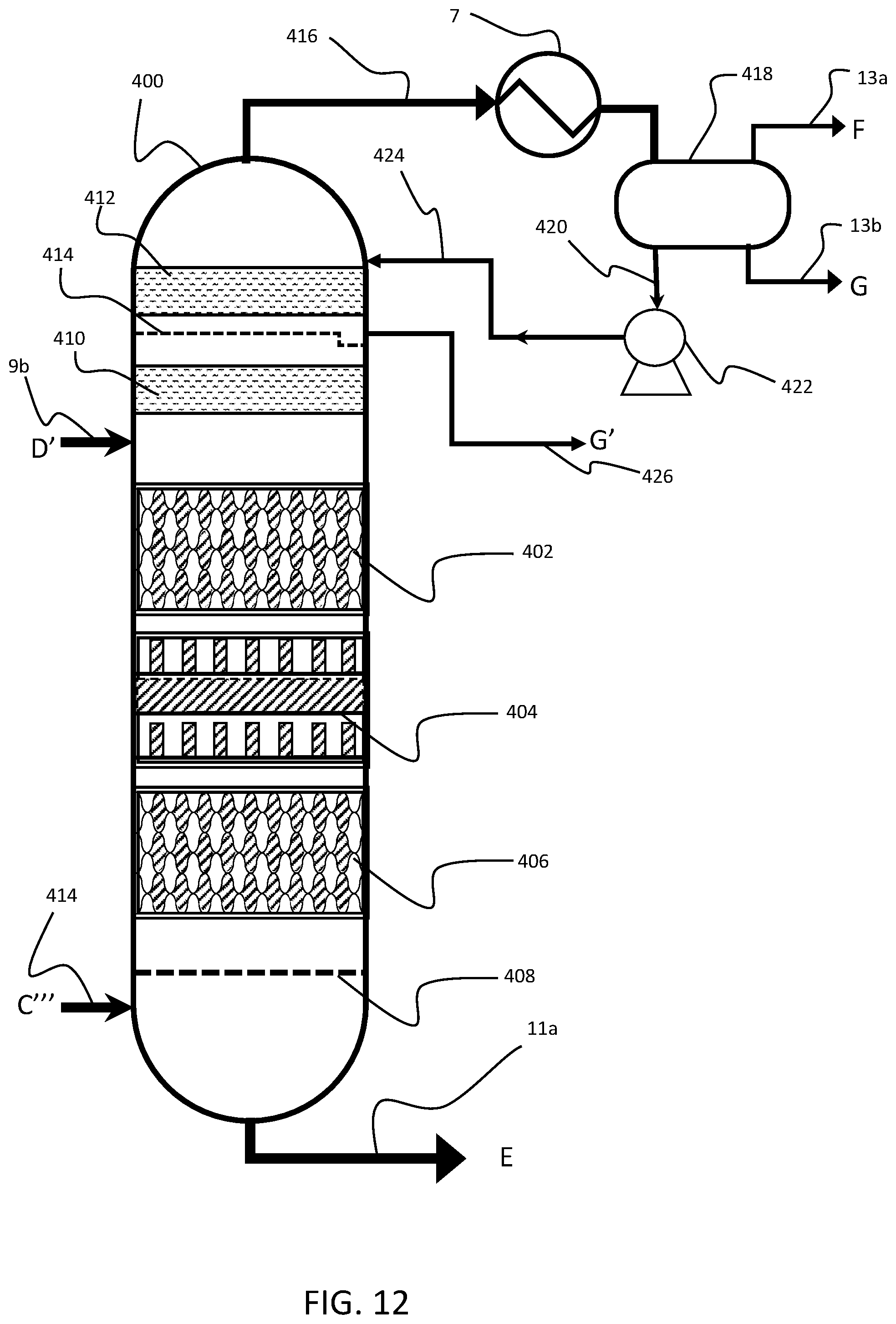 Patent US12139672 Figure 9 – Multi-stage device and process for production of a low sulfur heavy marine fuel oil