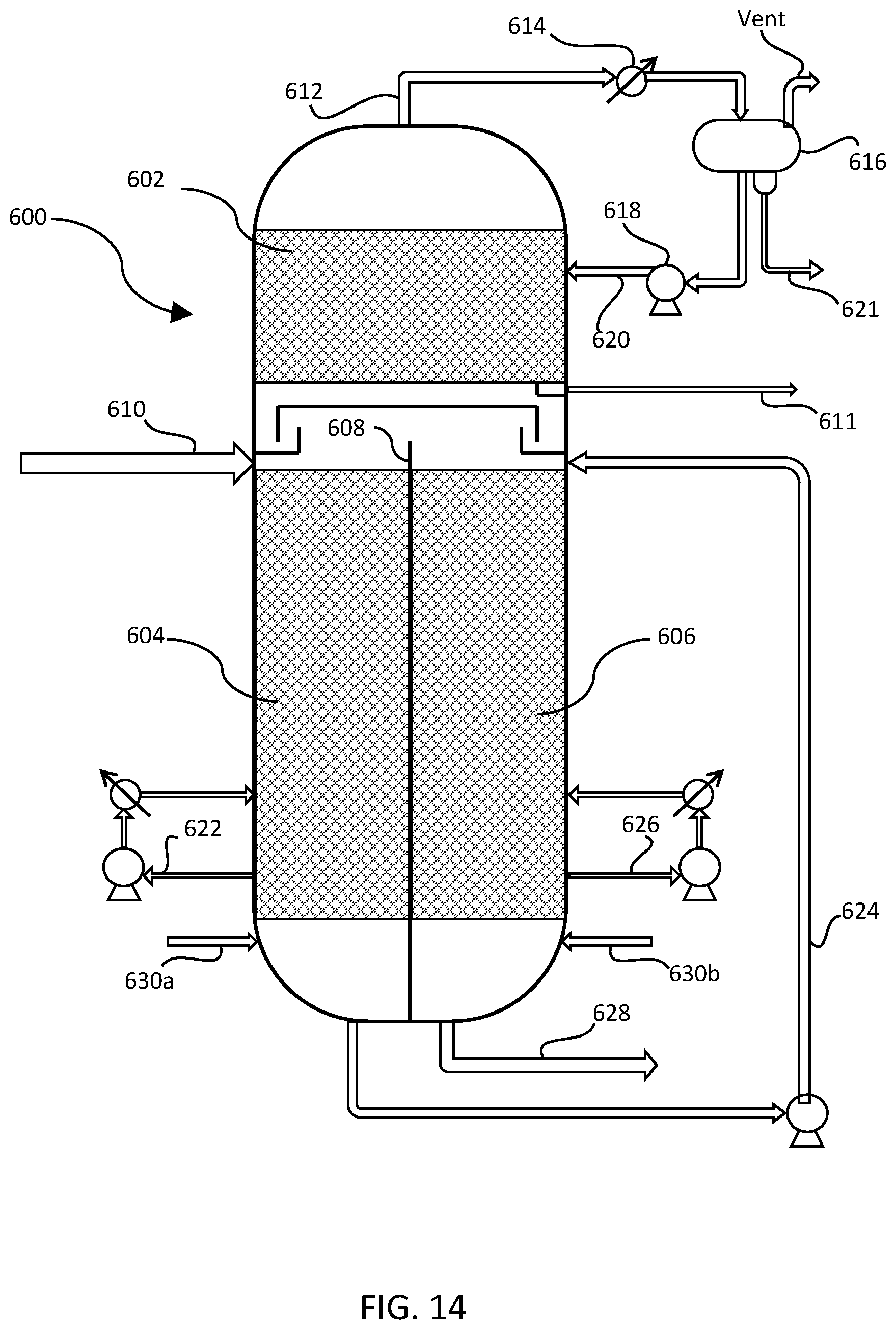 Patent US12139672 Figure 11 – Multi-stage device and process for production of a low sulfur heavy marine fuel oil
